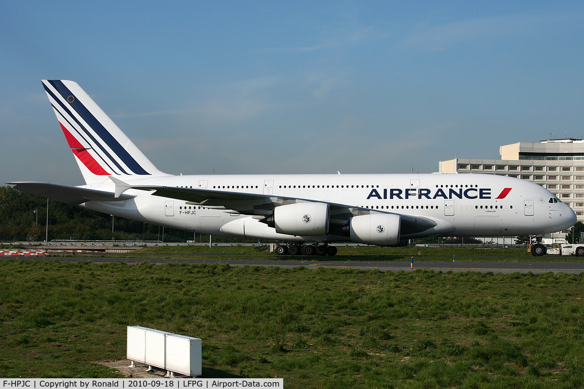 F-HPJC, 2009 Airbus A380-861 C/N 043, at cdg