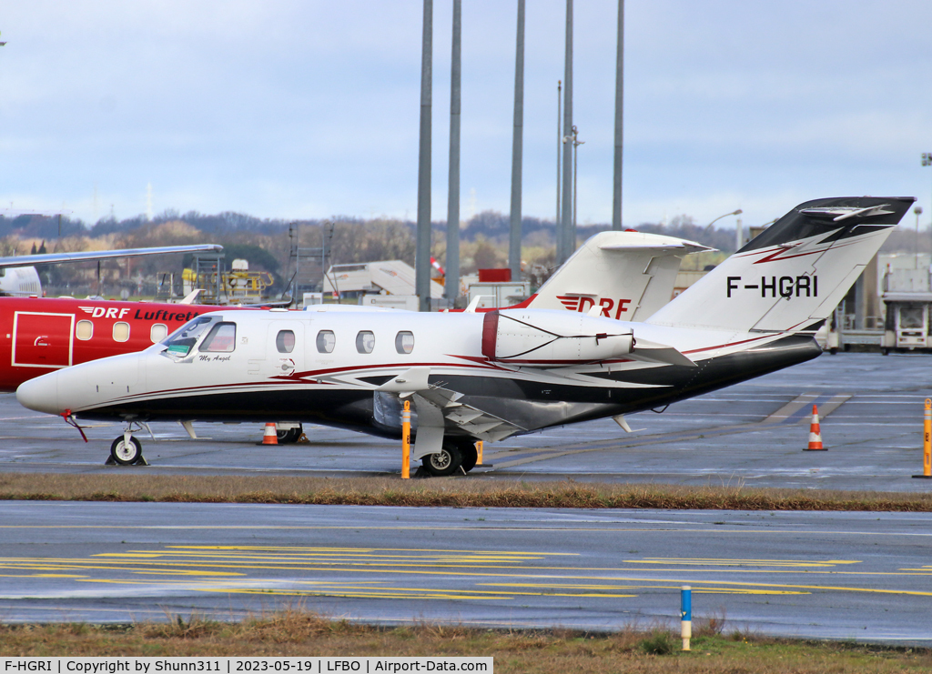 F-HGRI, 2014 Cessna 525 Citation M2 C/N 525-0851, Parked at the General Aviation area...