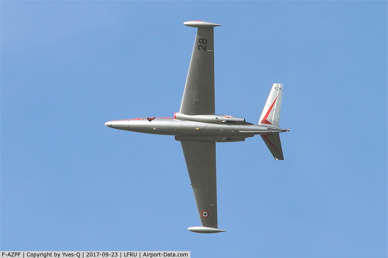 F-AZPF, Fouga CM-175 Zephyr C/N 28, Fouga CM-175 Zephyr, On display, Morlaix-Ploujean airport (LFRU-MXN) Air show 2017