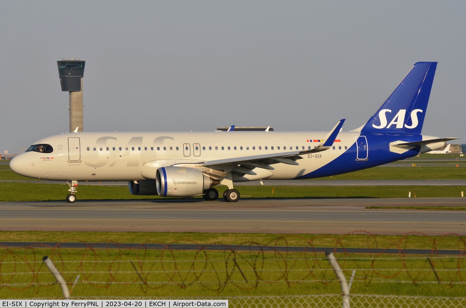 EI-SIX, 2023 Airbus A320-251N C/N 11168, SAS A320N rolling of the runway