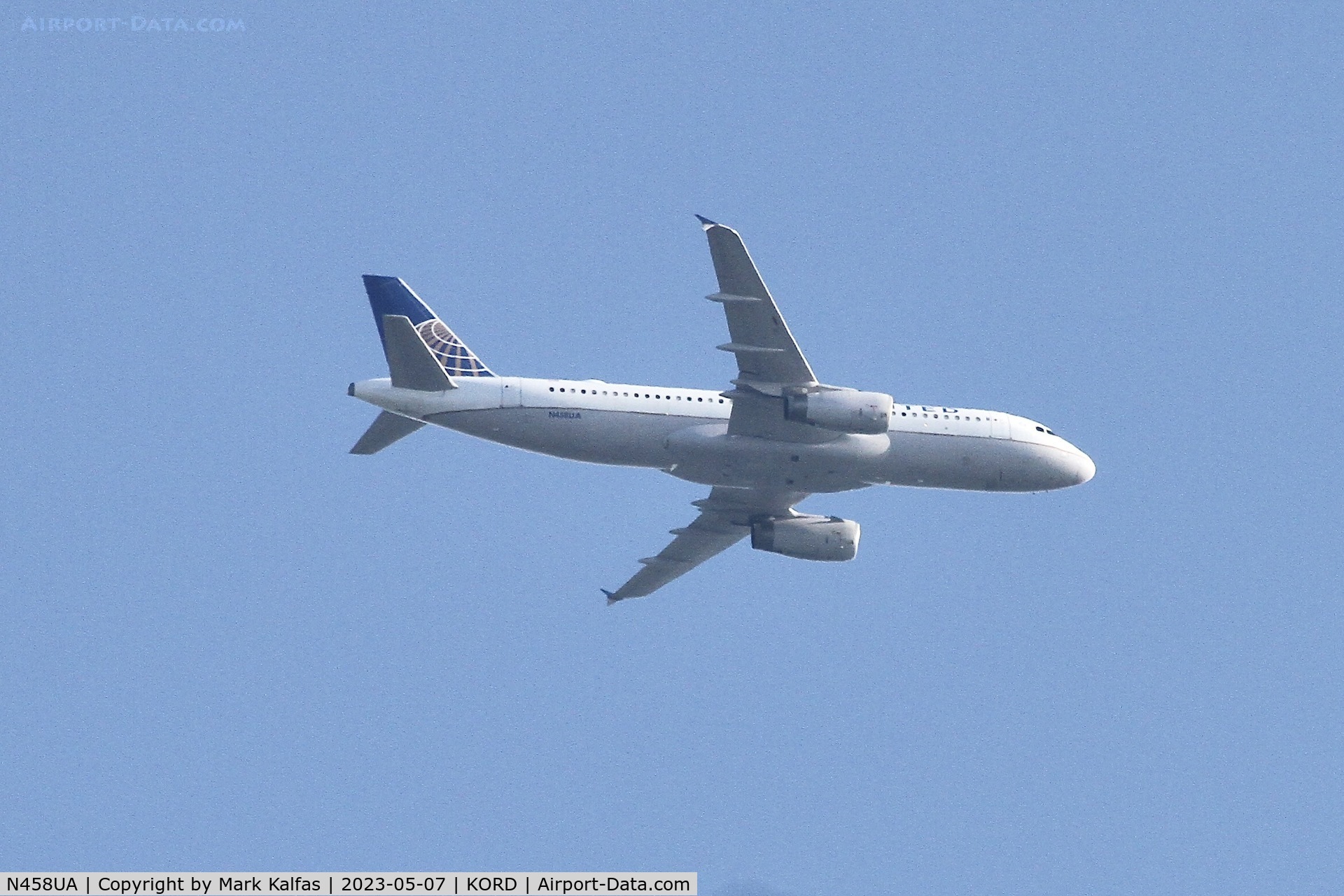 N458UA, 2000 Airbus A320-232 C/N 1163, United Airlines, A320 N458UA UA481 ALB-ORD
