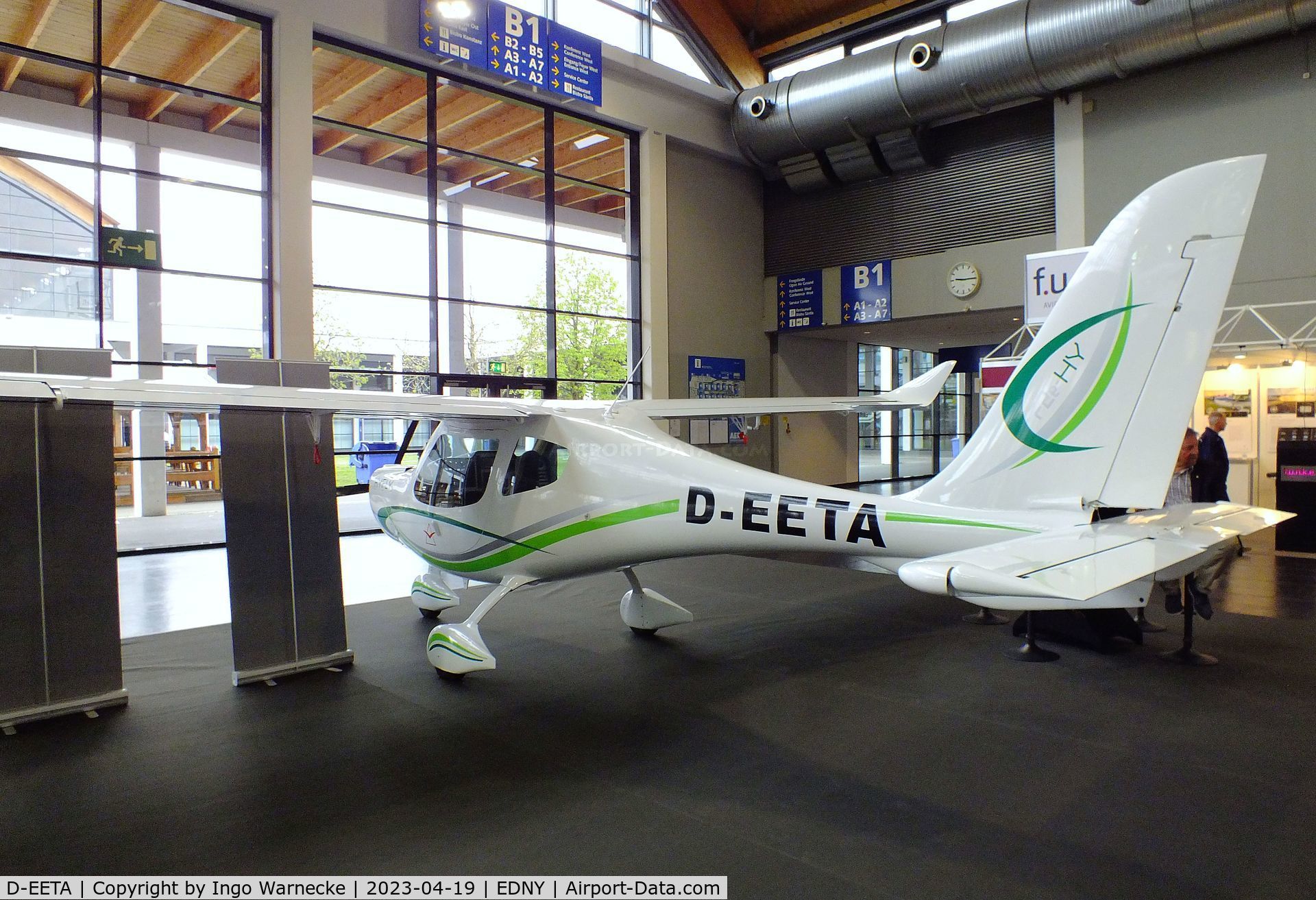 D-EETA, 2019 Flight Design F2e C/N Not found D-EETA, Flight Design F2e HY with electric motor hydrogen powered by HYFLY fuel cell at the AERO 2023, Friedrichshafen