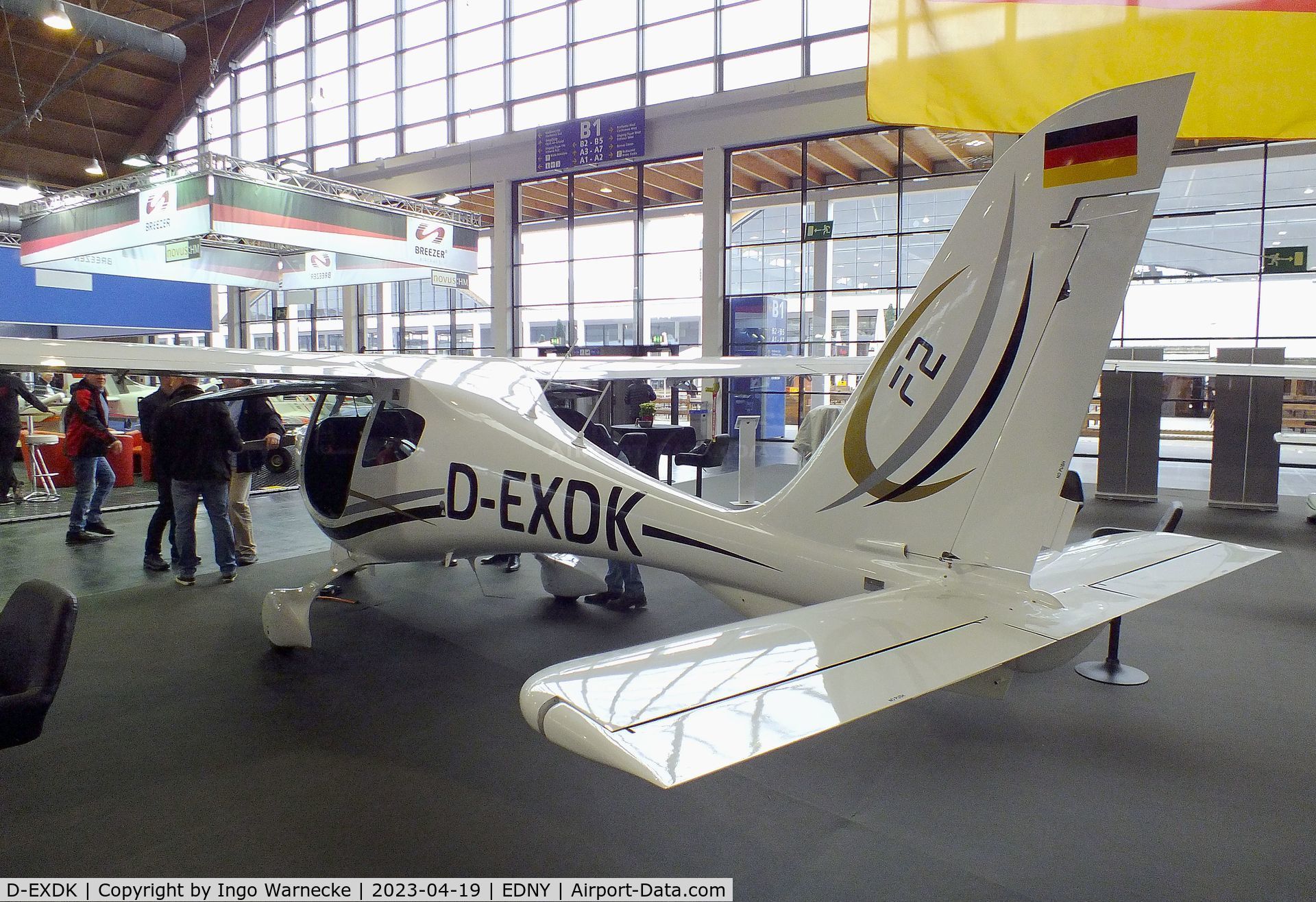 D-EXDK, 2019 Flight Design F2-ELA C/N M-19-11-01, Flight Design F2 at the AERO 2023, Friedrichshafen