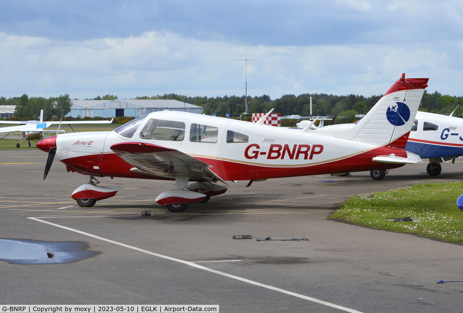 G-BNRP, 1977 Piper PA-28-181 Cherokee Archer II C/N 28-7790528, Piper PA-28-181 Cherokee Archer II at Blackbushe. Ex N984BT