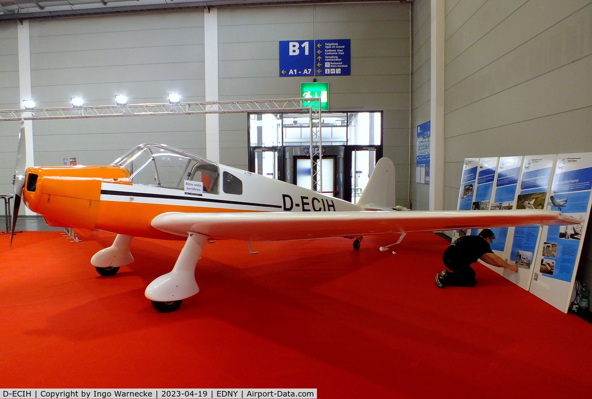 D-ECIH, 1959 Klemm Kl-107C C/N 128, Klemm Kl 107C at the AERO 2023, Friedrichshafen