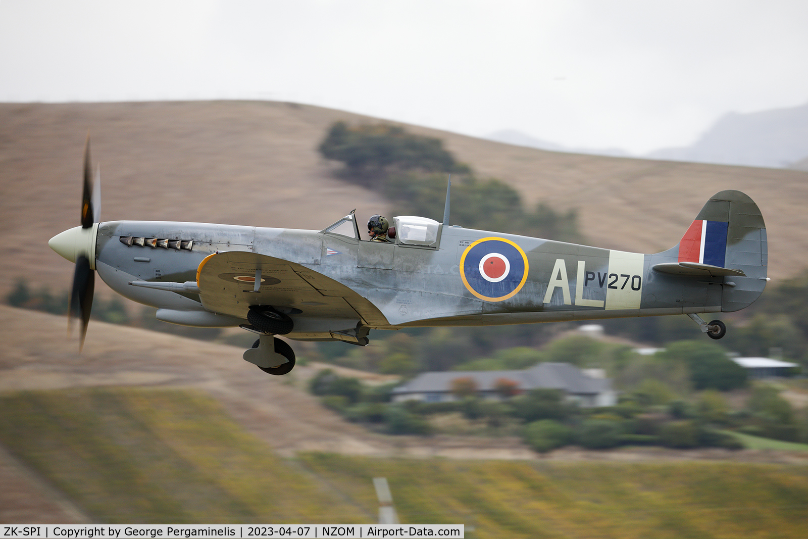 ZK-SPI, Supermarine 361 Spitfire LF.XVIe C/N CBAF. IX3128, Classic Fighters Airshow 2023.