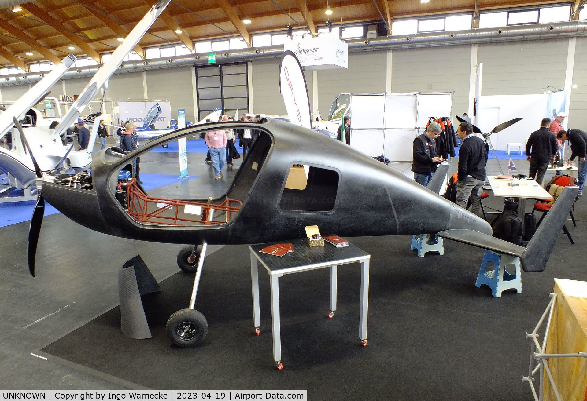 UNKNOWN, Avio-Gyro Sniper C/N 01, Avio-Gyro Sniper X autogyro prototype (incomplete, minus interior, rudder, rotor, doors, etc) at the AERO 2023, Friedrichshafen
