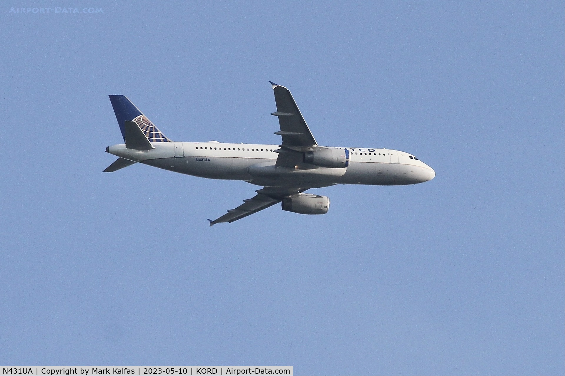 N431UA, 1996 Airbus A320-232 C/N 571, United Airlines Airbus A320-232, N431UA operating as UA2362 from MIA-ORD, on approach into O'Hare