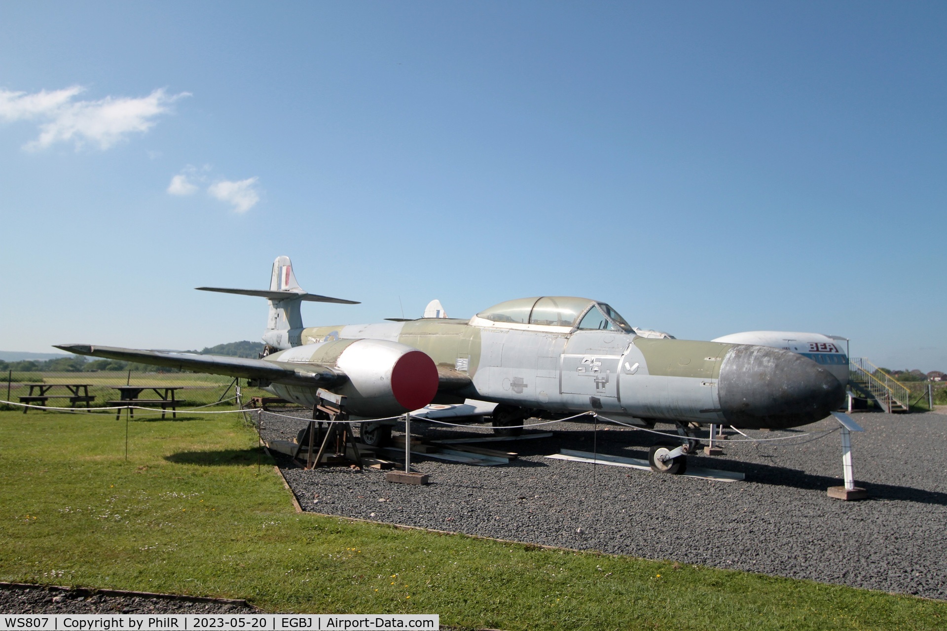 WS807, 1954 Gloster Meteor NF(T).14 C/N Not found WS807, WS807 1954 Armstrong Whitworth Meteor NF(T)14  Jet Age Museum Staverton