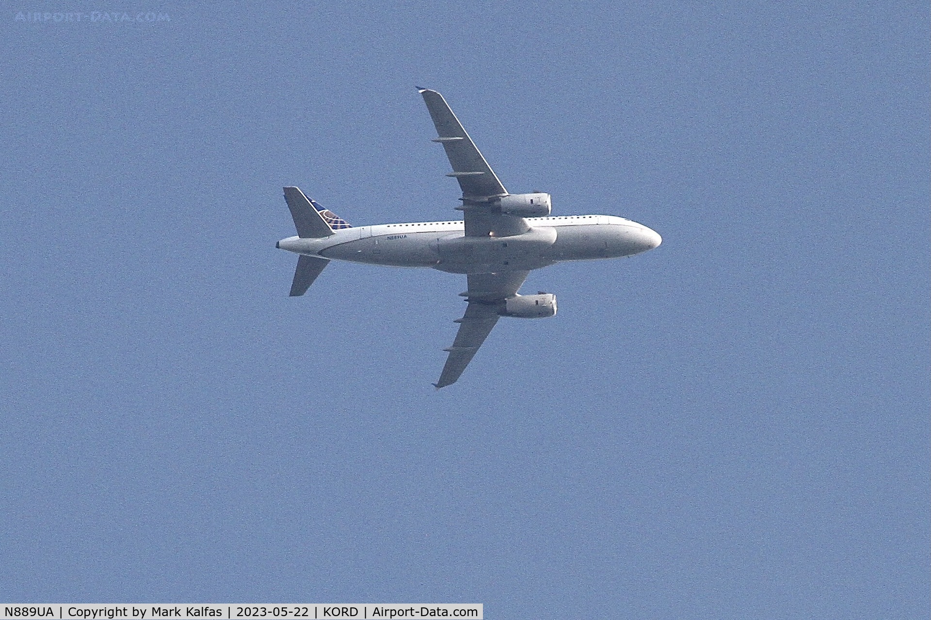 N889UA, 2005 Airbus A319-132 C/N 2667, United Airlines A318 N889UA UA217 BWI-ORD