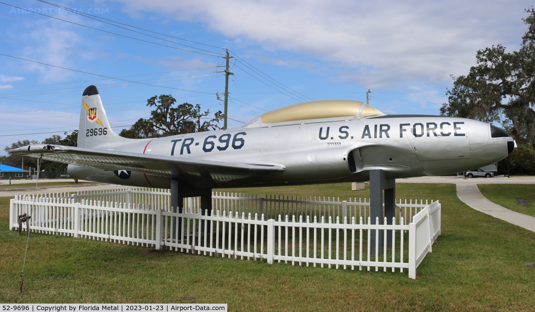 52-9696, 1952 Lockheed T-33A Shooting Star C/N 580-7921, T-33 zx Arcadia FL