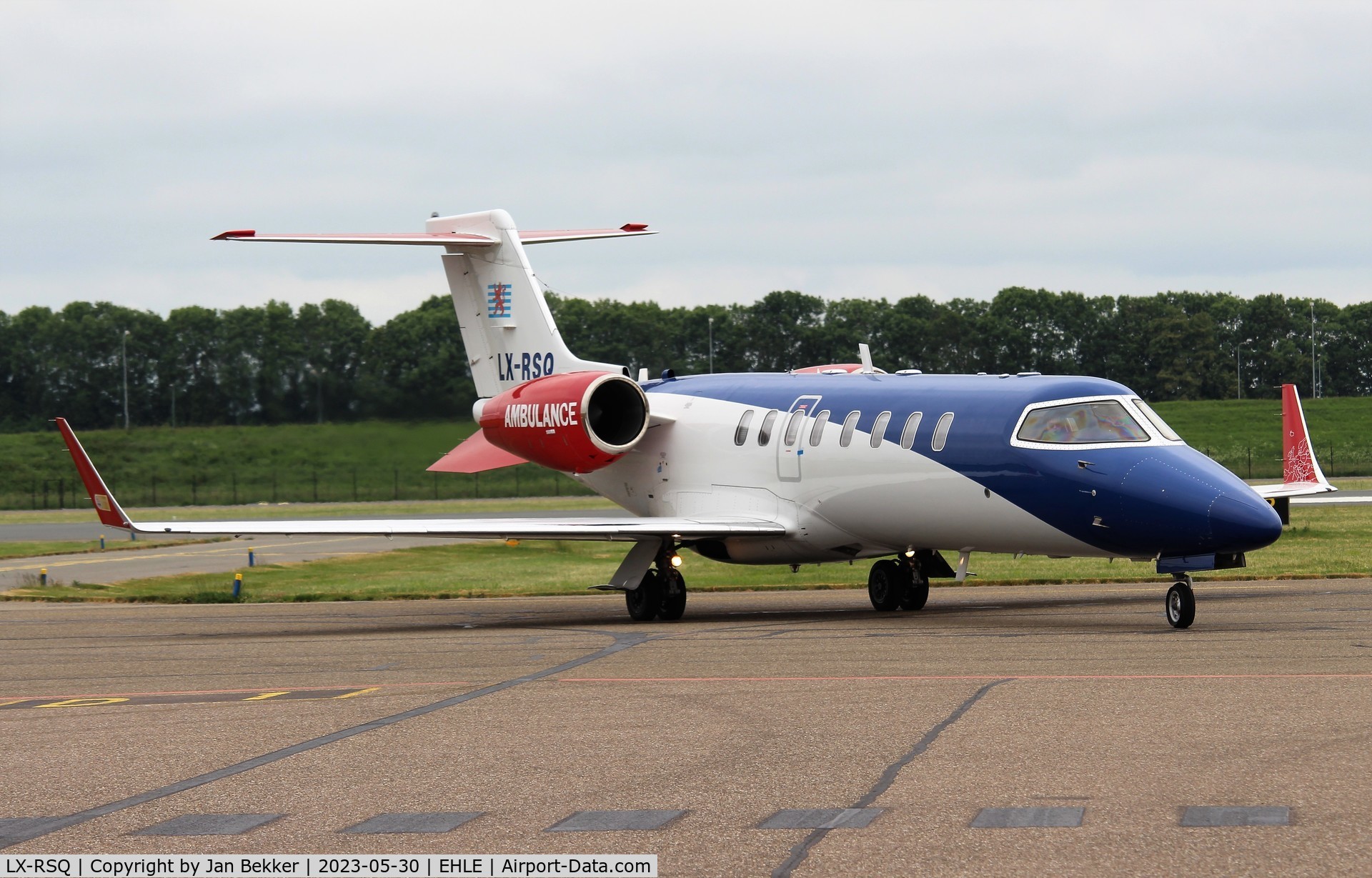 LX-RSQ, 2009 Learjet 45 C/N 398, Arriving with patient at Lelystad Airport