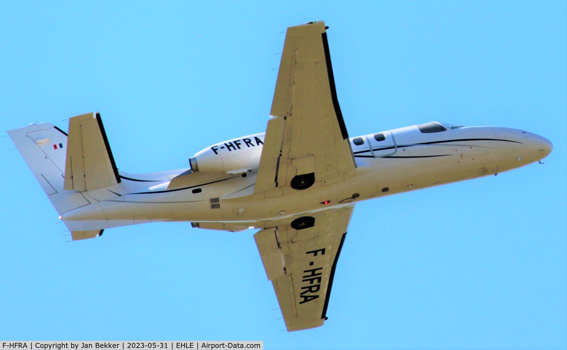 F-HFRA, 1978 Cessna 501 Citation I/SP C/N 501-0044, Lelystad Airport departure