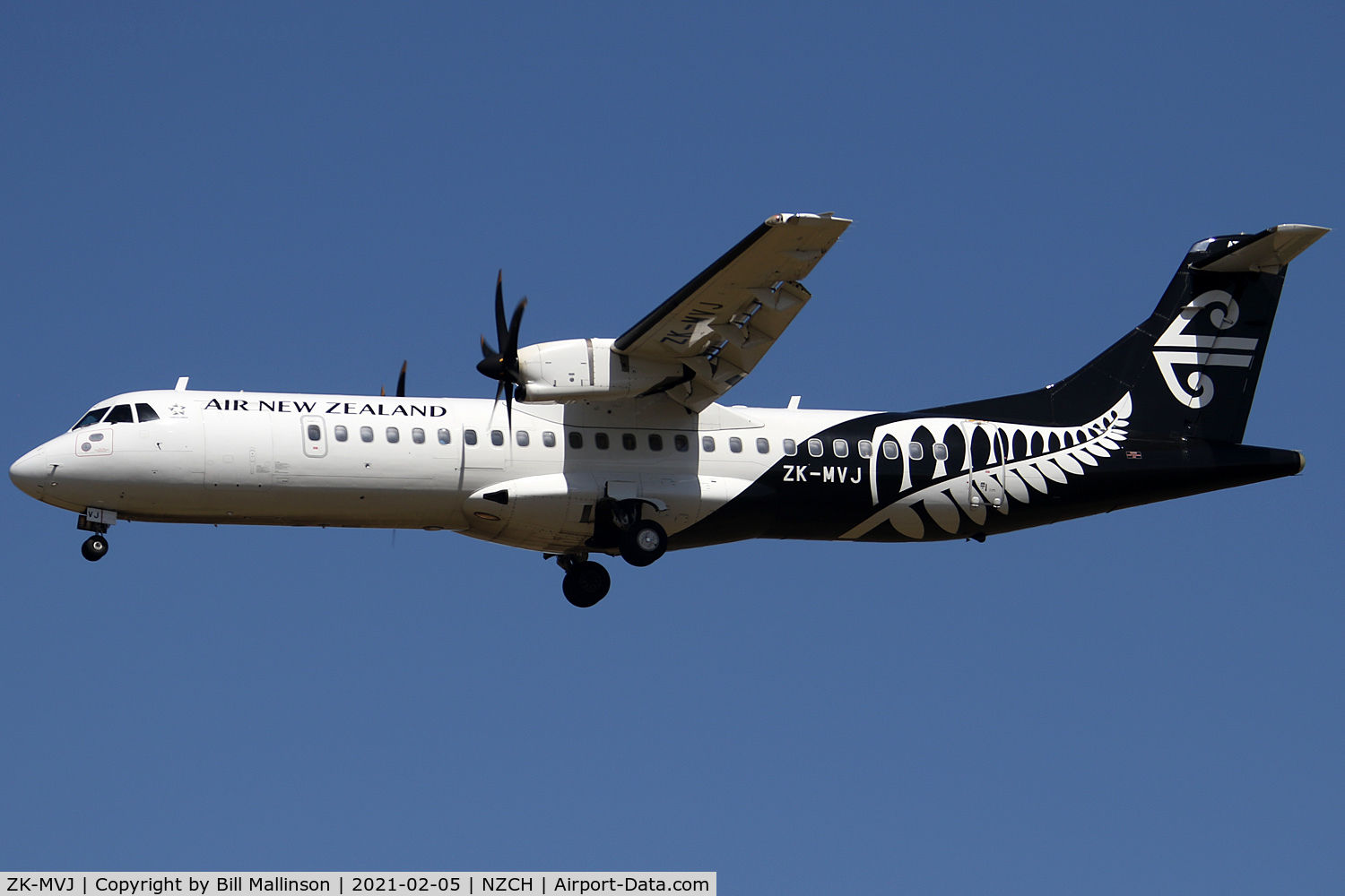 ZK-MVJ, 2016 ATR 72-600 (72-212A) C/N 1319, from TRG