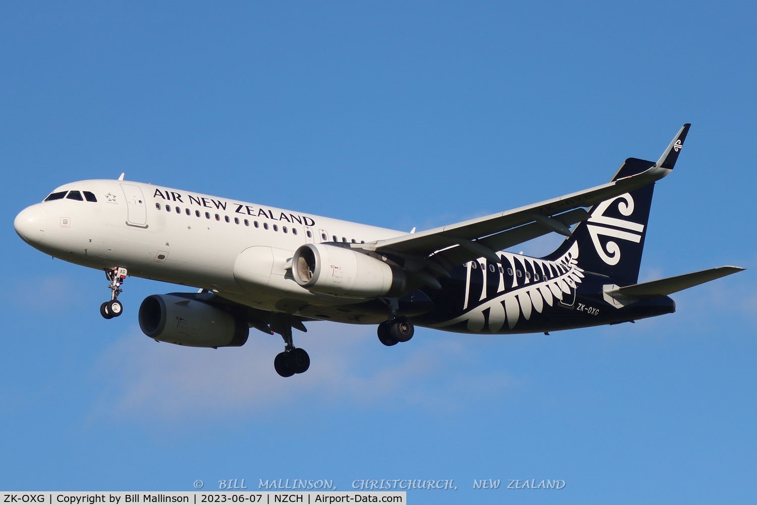 ZK-OXG, 2015 Airbus A320-232 C/N 6460, NZ353 from WLG
