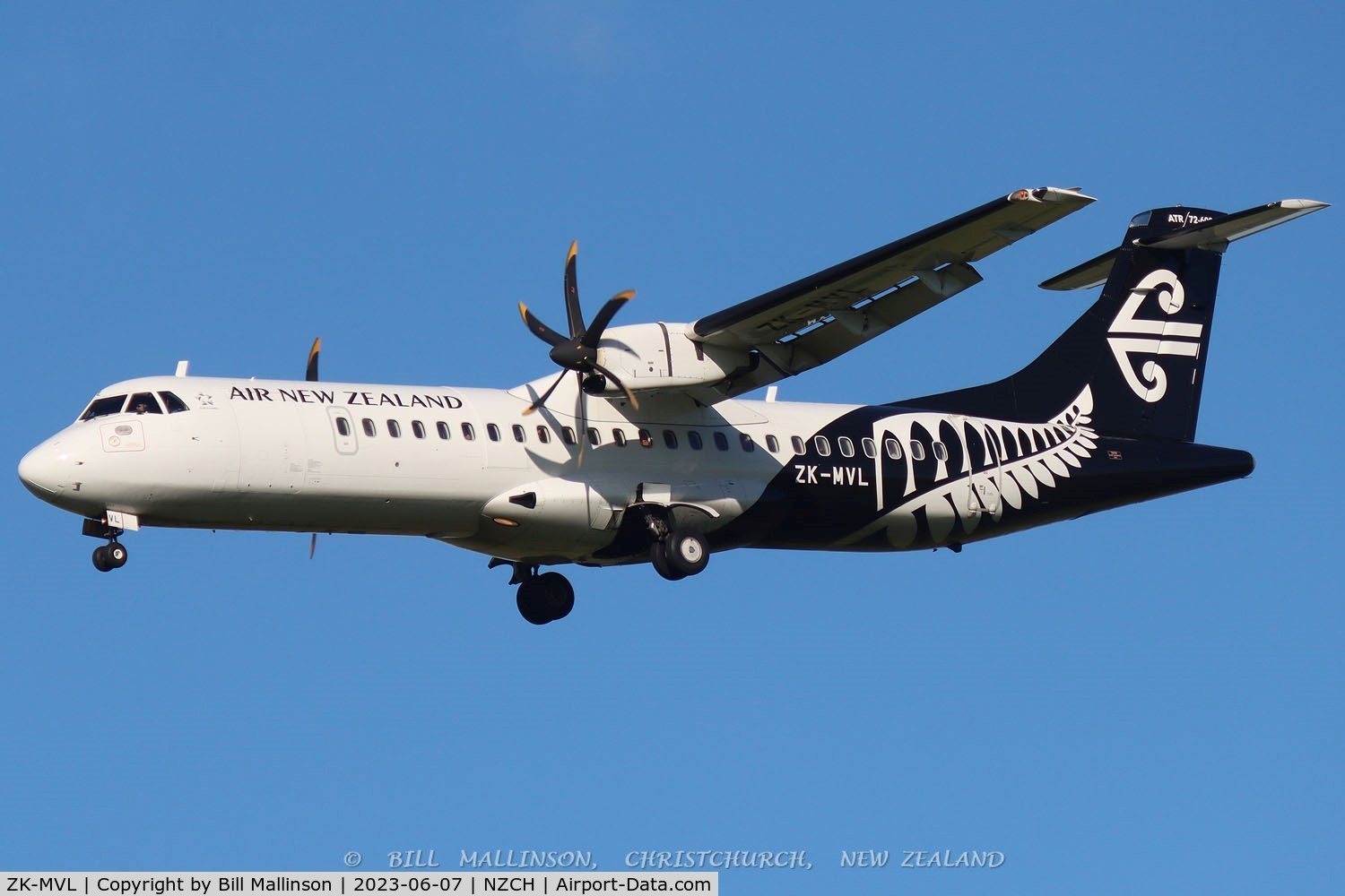 ZK-MVL, 2016 ATR 72-600 (72-212A) C/N 1328, NZ5785 from ROT