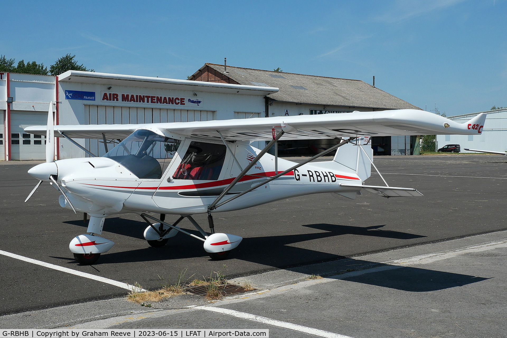 G-RBHB, 2021 Comco Ikarus C42 FB100 Charlie C/N 2108-7659, Parked at Le Touquet.