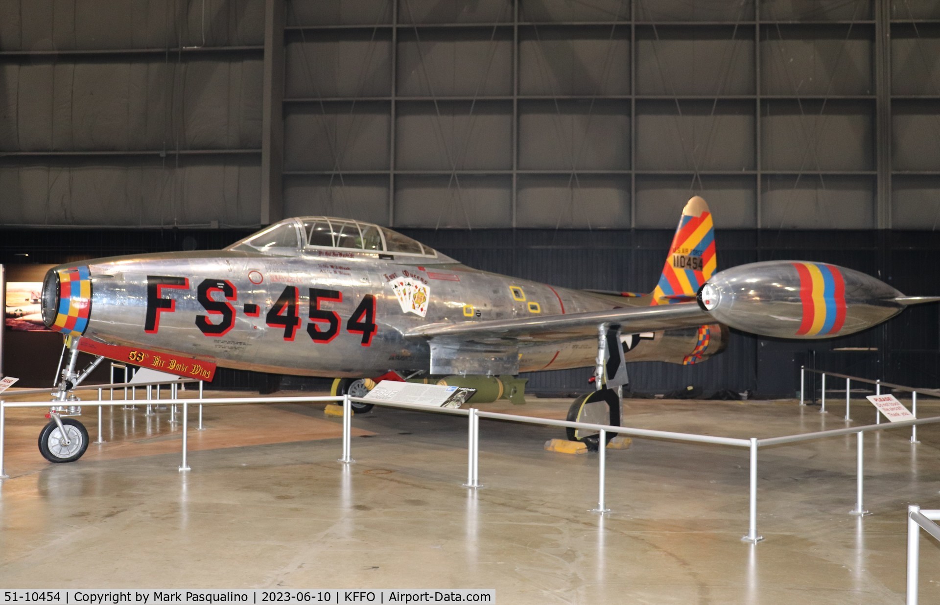 51-10454, 1951 Republic F-84G-16-RE C/N 2342-907B, Republic F-84G-16-RE