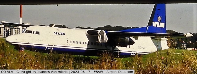 OO-VLV, 1989 Fokker 50 C/N 20160, Slide-scan