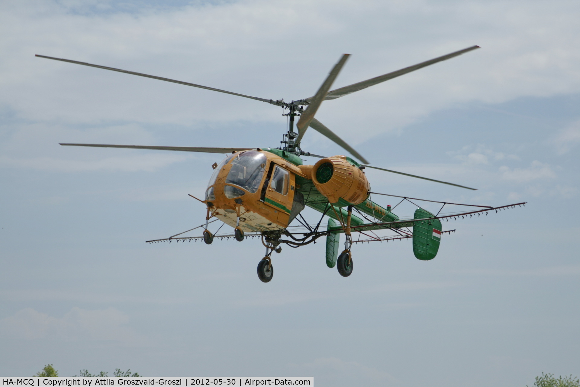 HA-MCQ, 1970 Kamov Ka-26 Hoodlum C/N 7001504, Zsámbék, agricultural place, Hungary