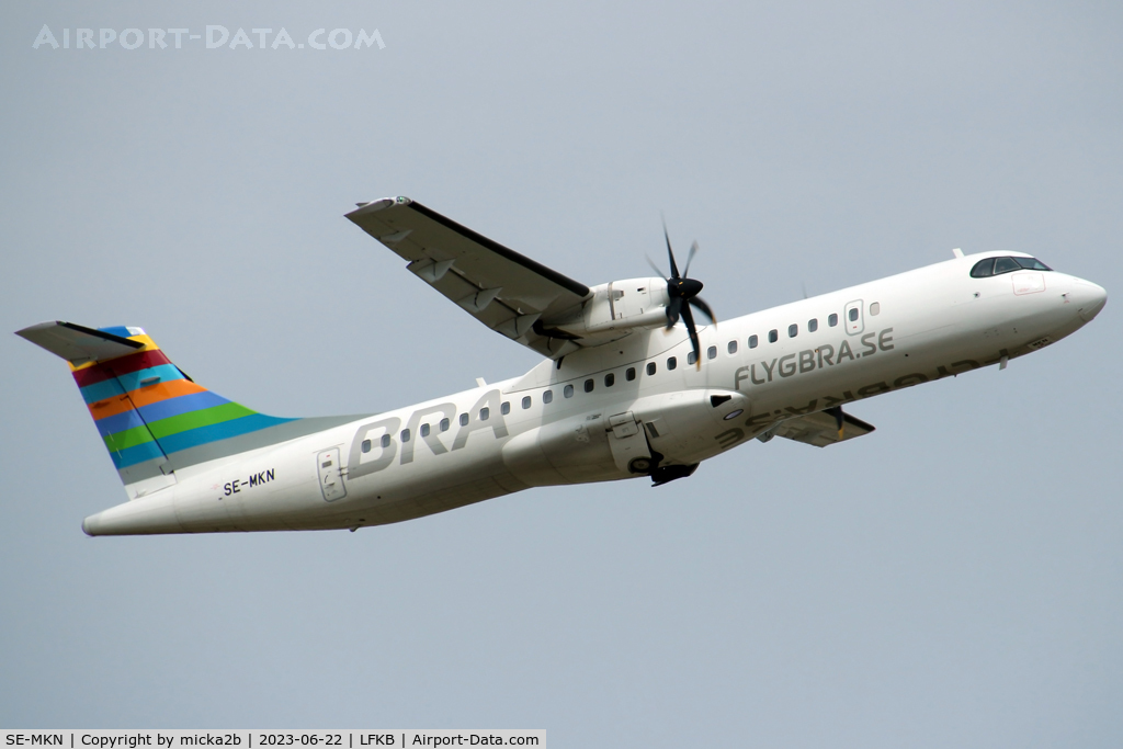 SE-MKN, 2020 ATR 72-600 C/N 1578, Take off, leasing by Air Corsica