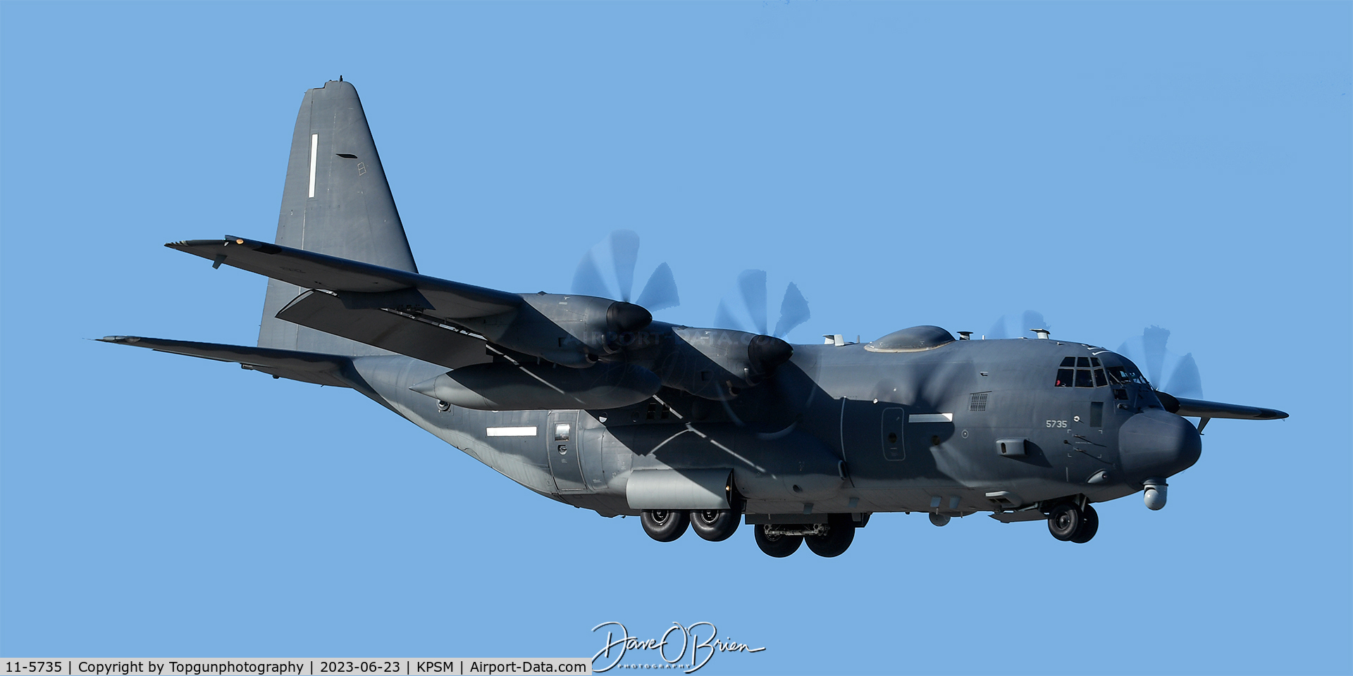 11-5735, 2013 Lockheed Martin MC-130J Ghostrider C/N 382-5735, SHADOW99 shooting a missed approach and then heads up the coast to Portland ME