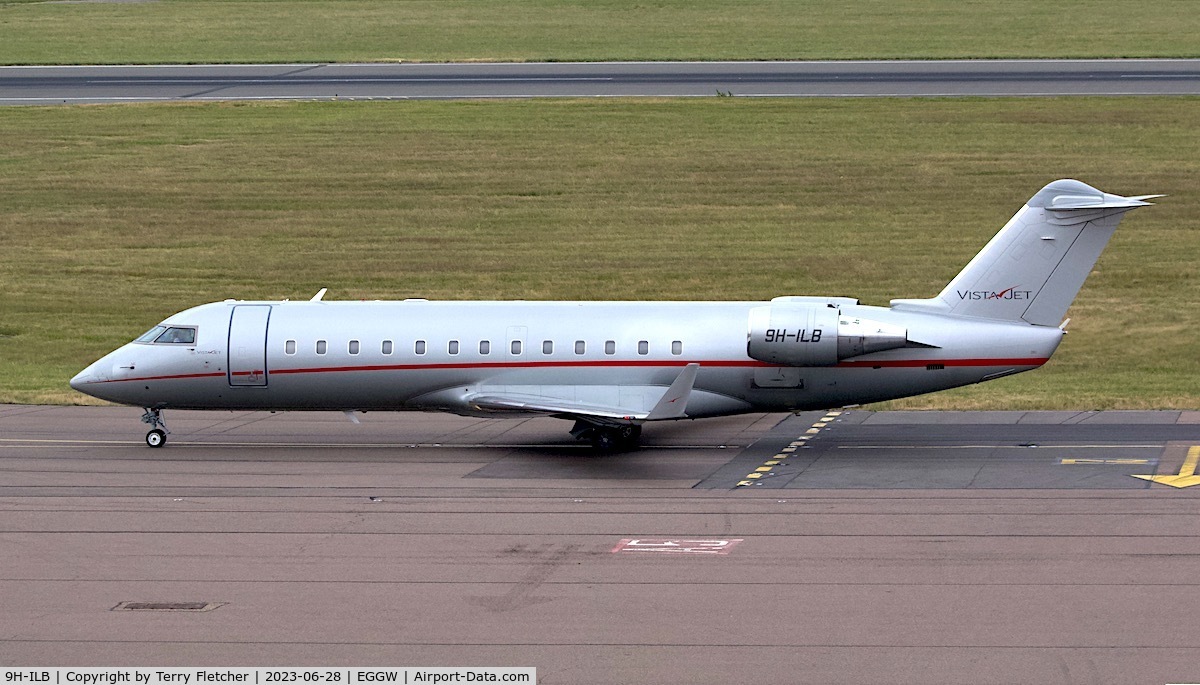 9H-ILB, 2010 Bombardier Challenger 850 (CL-600-2B19) C/N 8107, At Luton Airport