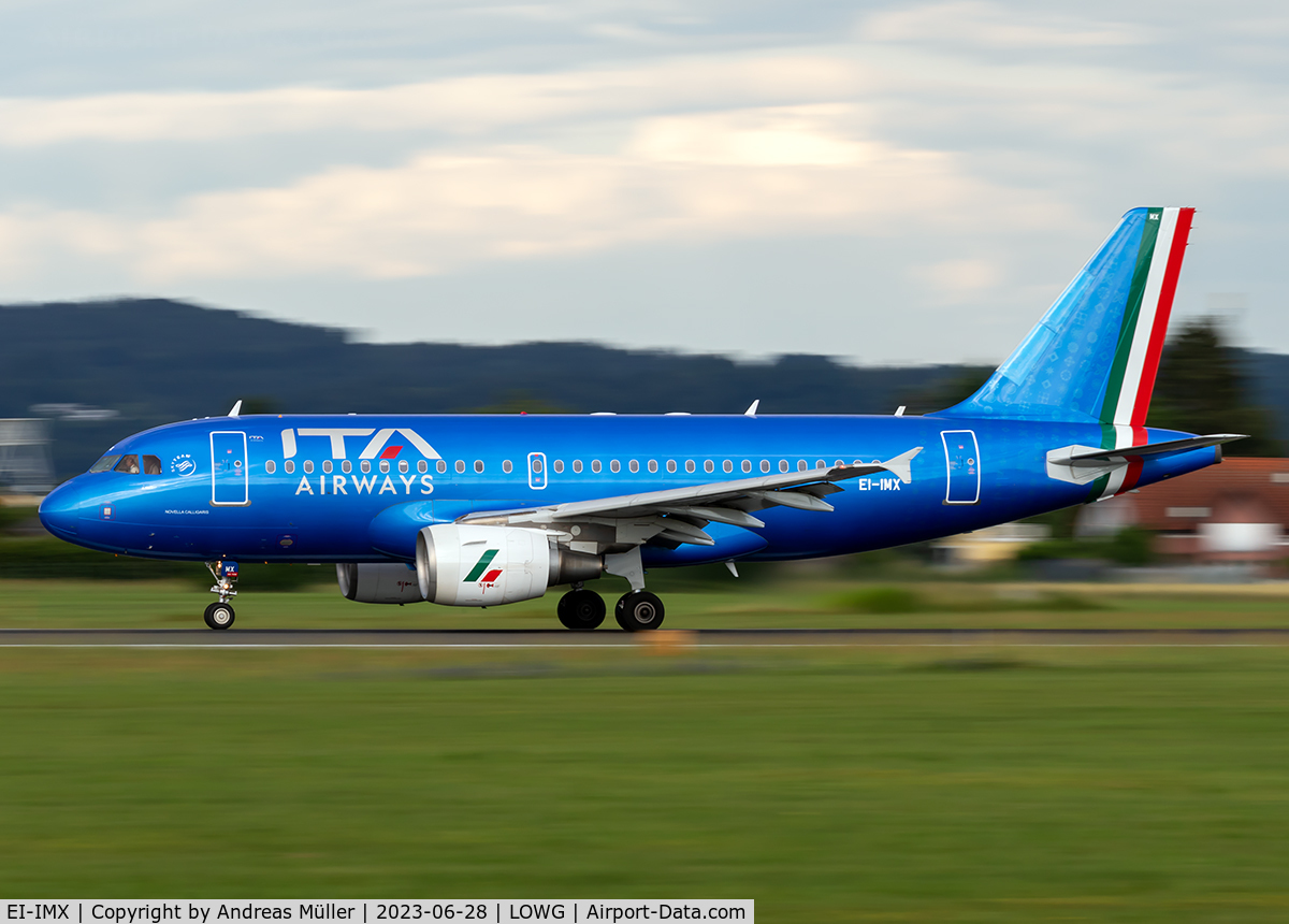 EI-IMX, 2012 Airbus A319-111 C/N 5424, Takeoff to Bologna.