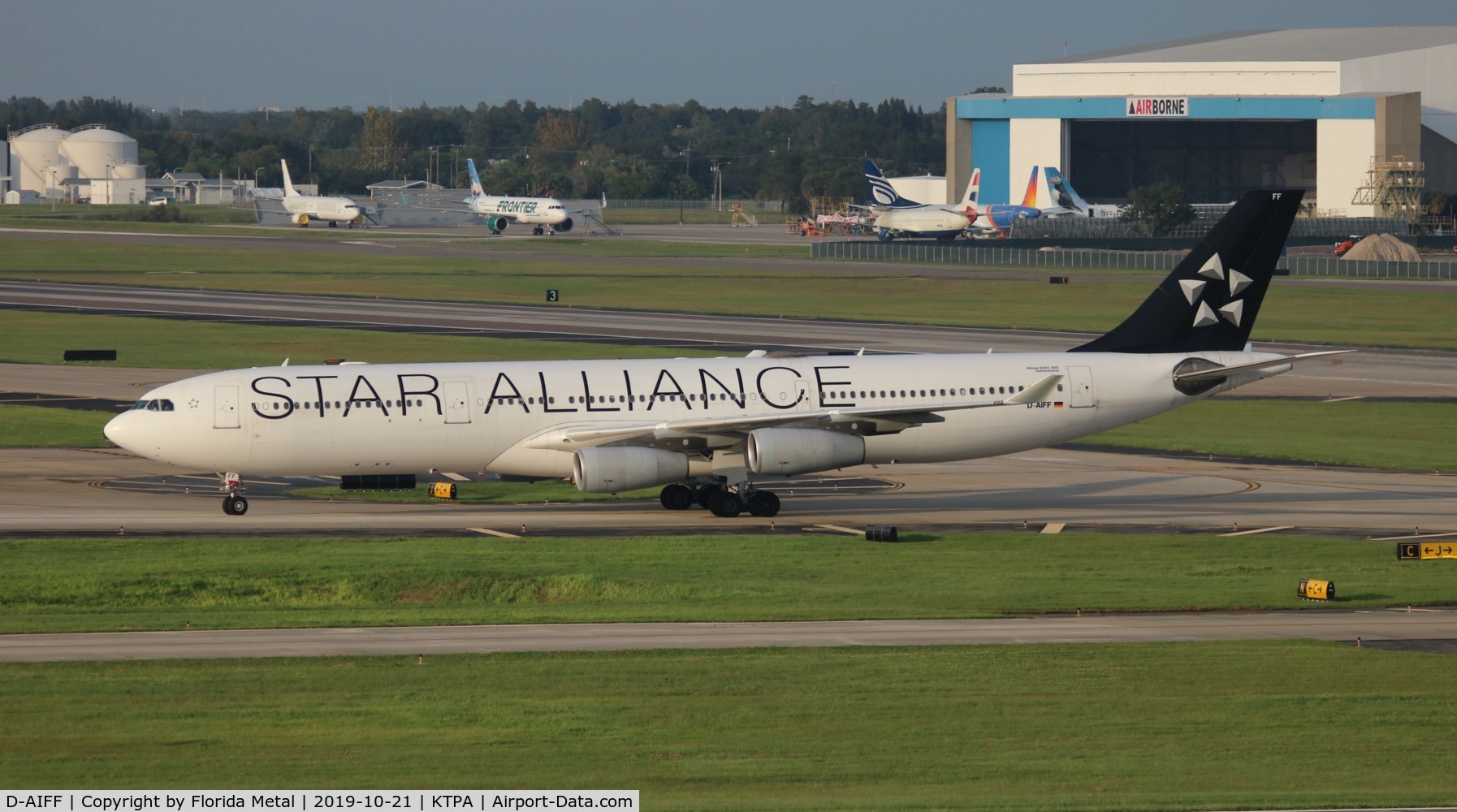 D-AIFF, 2001 Airbus A340-313X C/N 447, DLH A343 zx TPA