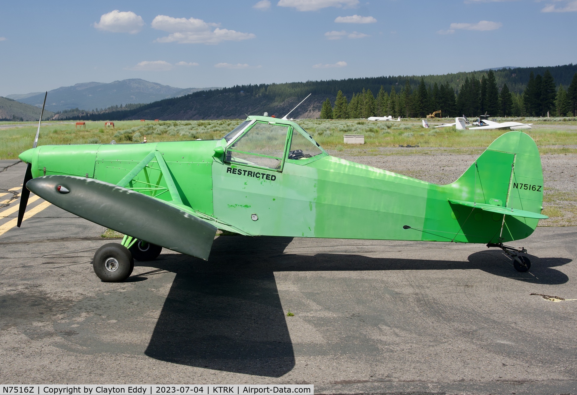 N7516Z, 1965 Piper PA-25-235 Pawnee C/N 25-3556, Truckee Tahoe airport in California 2023.