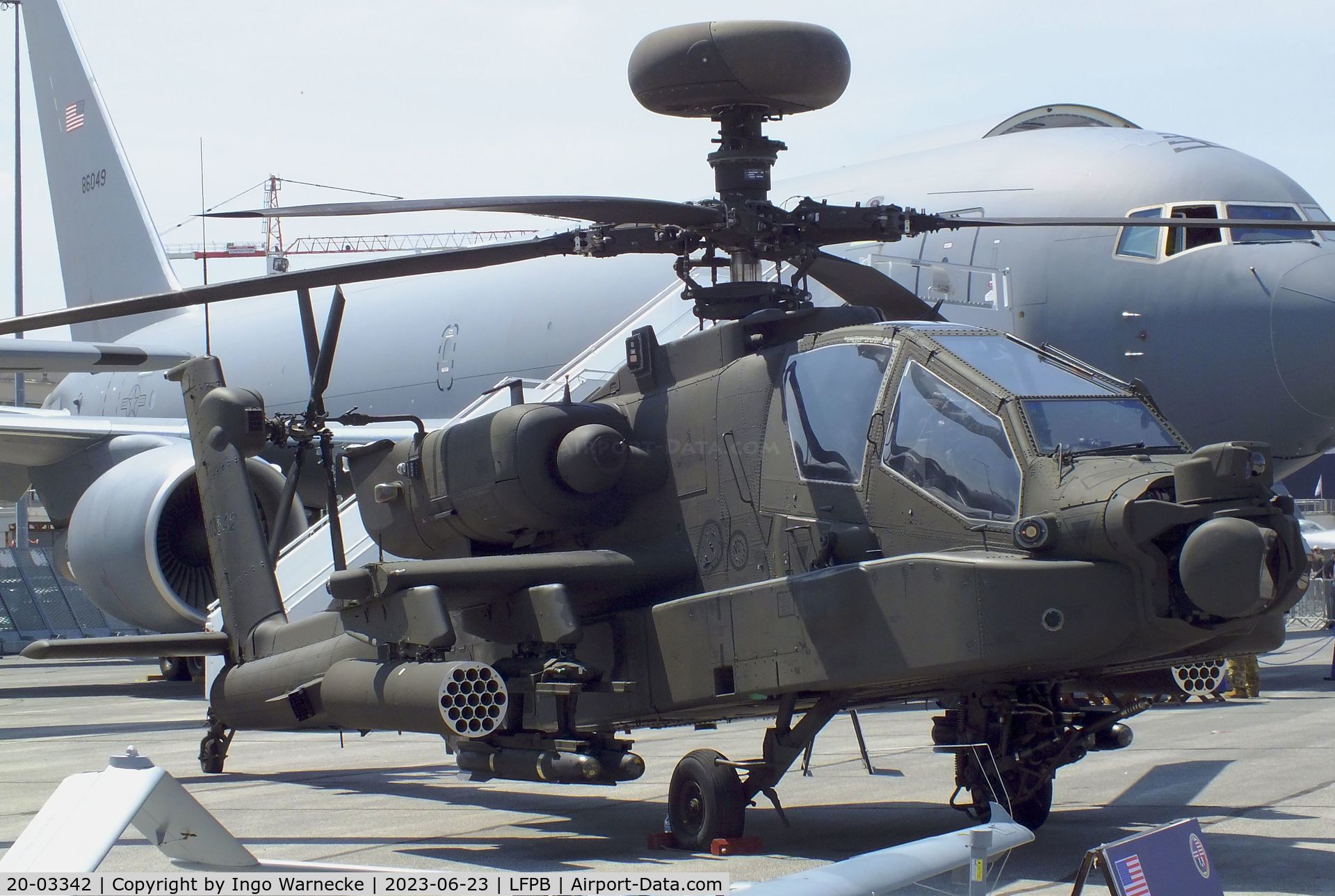 20-03342, 2020 Boeing AH-64E Apache Guardian C/N NM342, Boeing AH-64E Apache Guardian of the US Army at the Aerosalon 2023, Paris