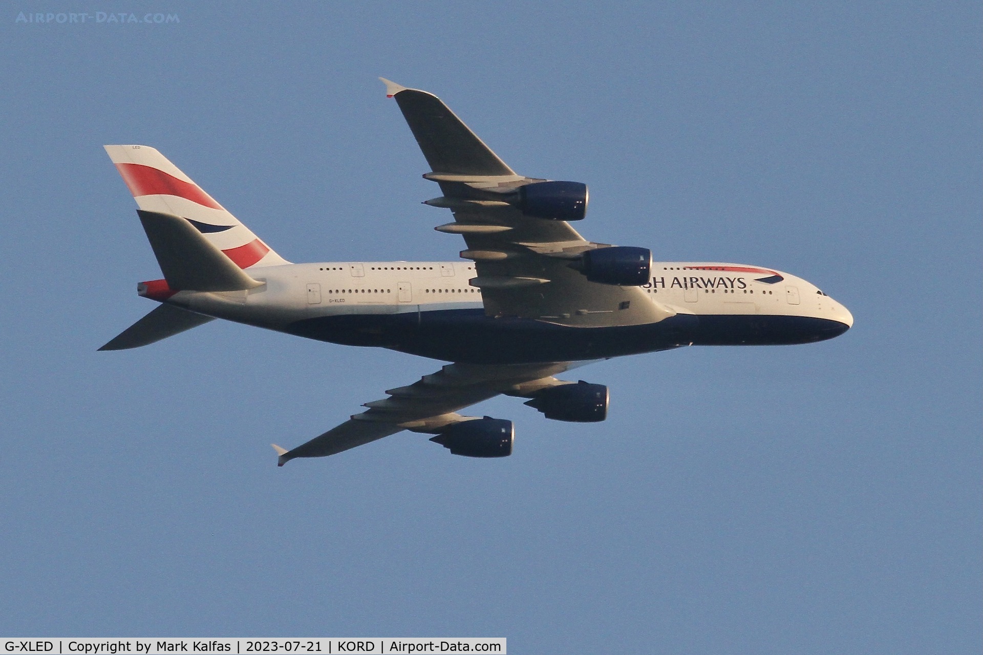G-XLED, 2013 Airbus A380-841 C/N 144, British Airways A388 G-XLED, BA297 LHR-ORD