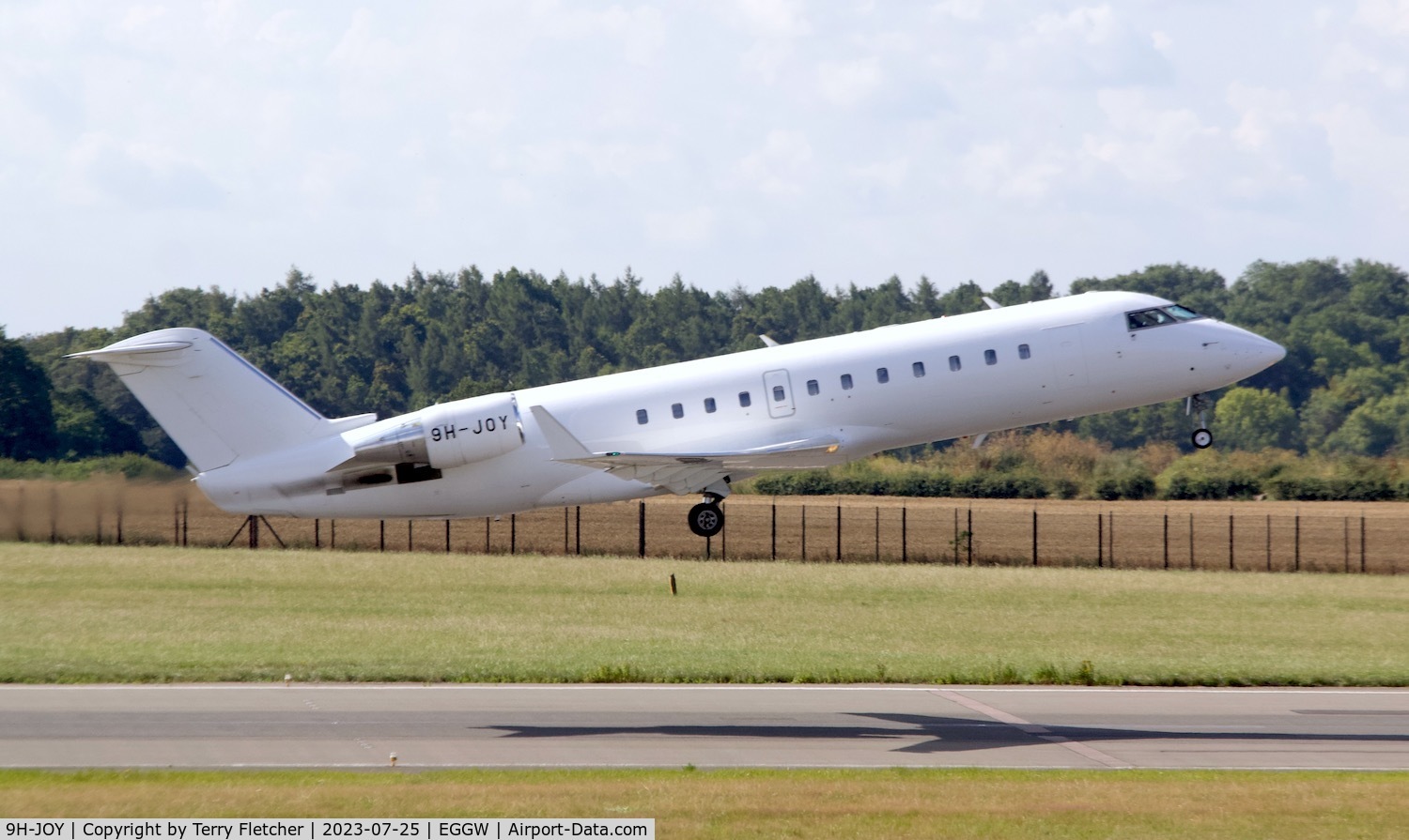 9H-JOY, 2002 Bombardier CRJ-200ER (CL-600-2B19) C/N 7644, At Luton Airport