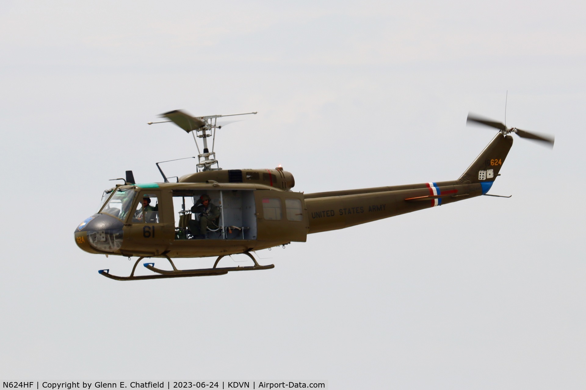 N624HF, 1966 Bell UH-1D Iroquois C/N 8819, At the Quad Cities Airshow