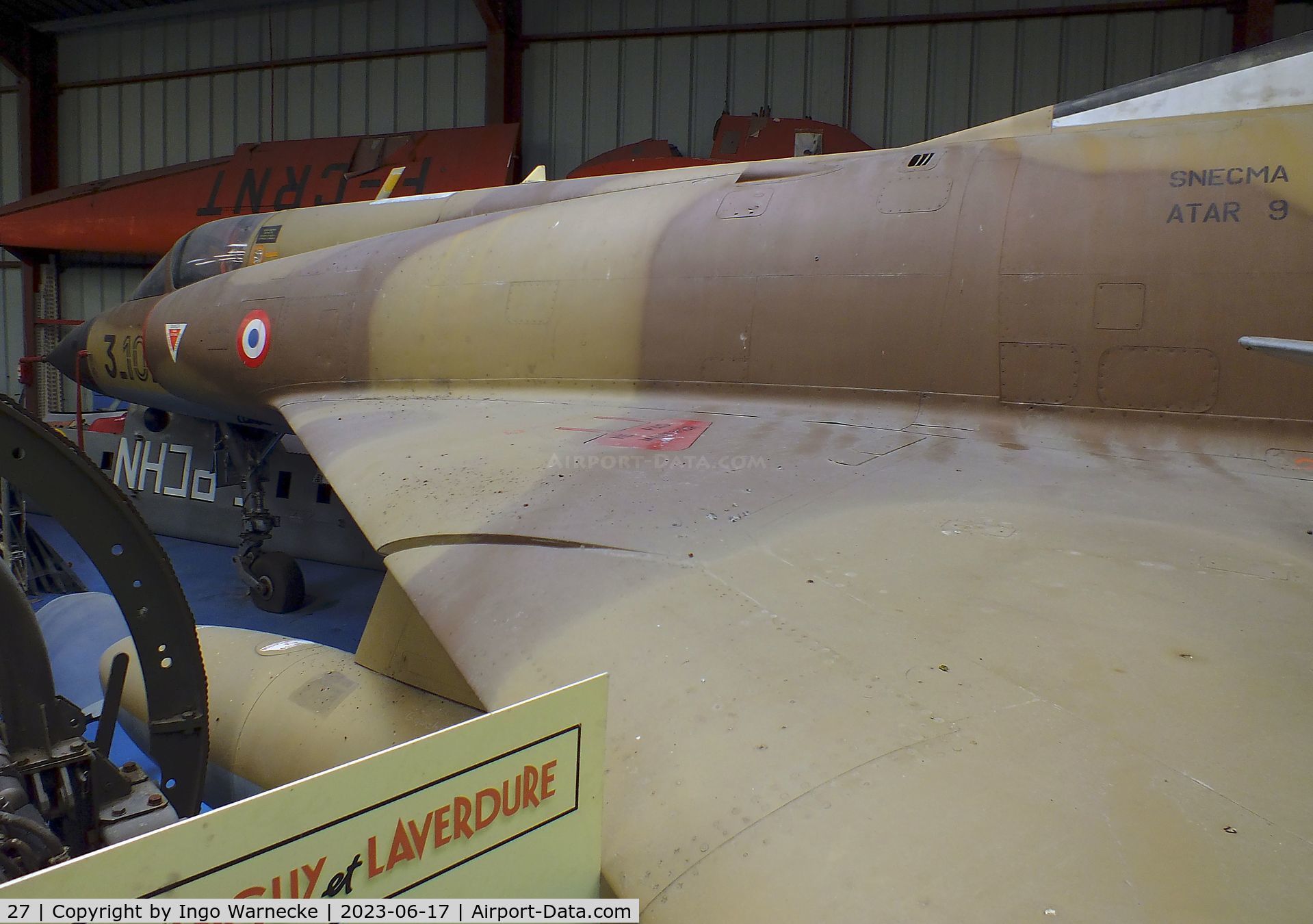 27, Dassault Mirage IIIC C/N 27, Dassault Mirage III C at the Musee de l'Epopee de l'Industrie et de l'Aeronautique, Albert