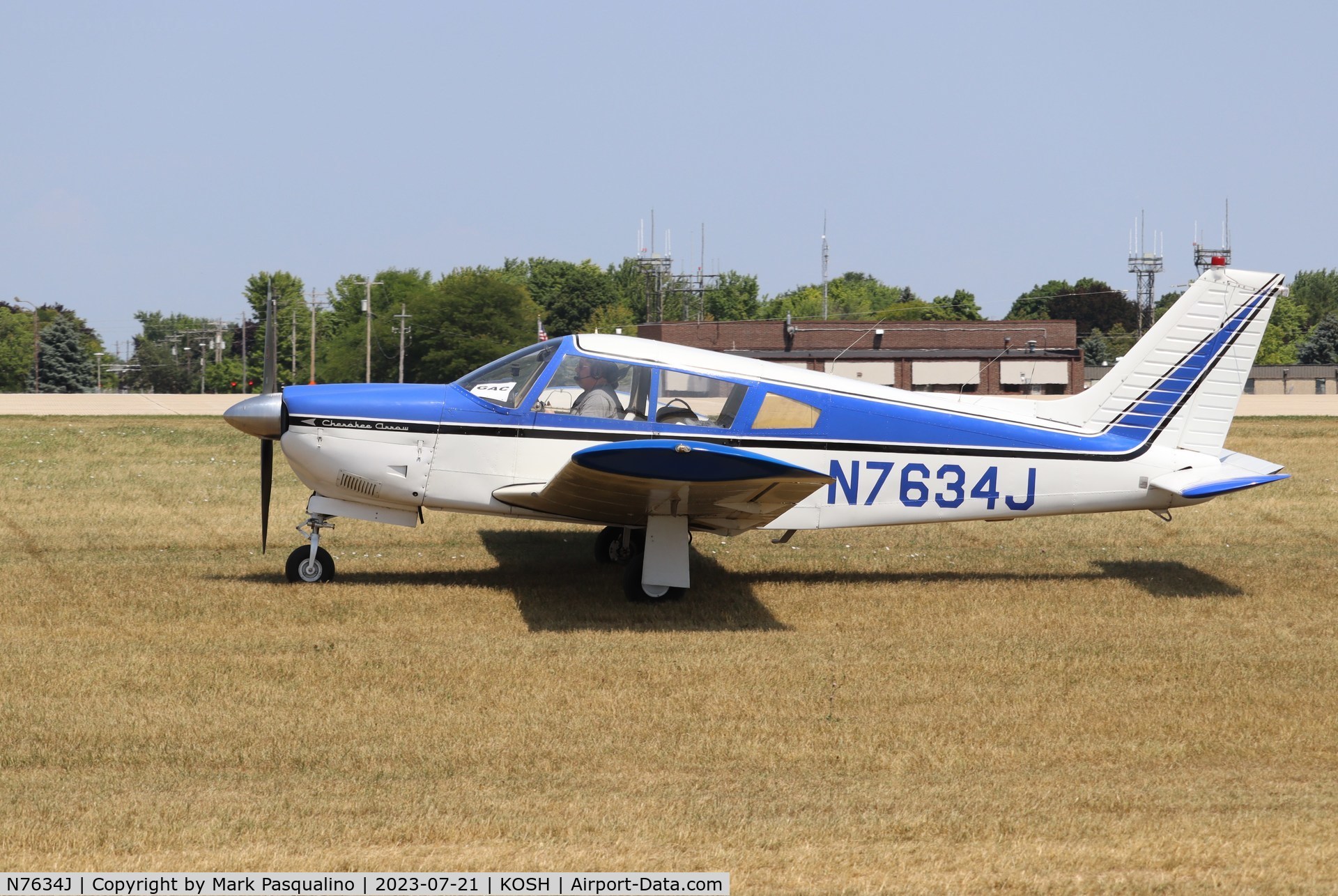 N7634J, 1968 Piper PA-28R-180 Cherokee Arrow C/N 28R-31030, Piper PA-28R-180