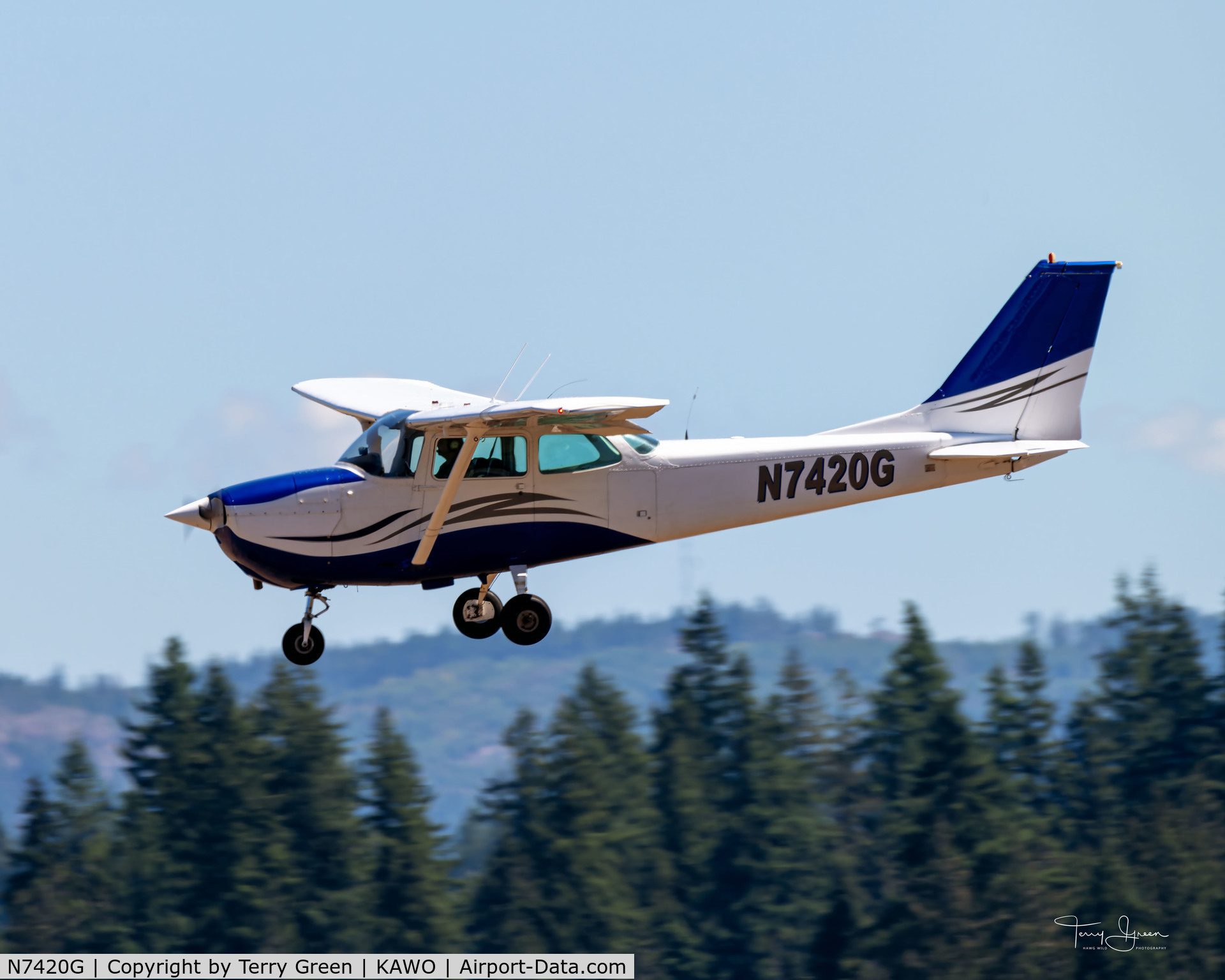 N7420G, 1970 Cessna 172K Skyhawk C/N 17259120, KAWO