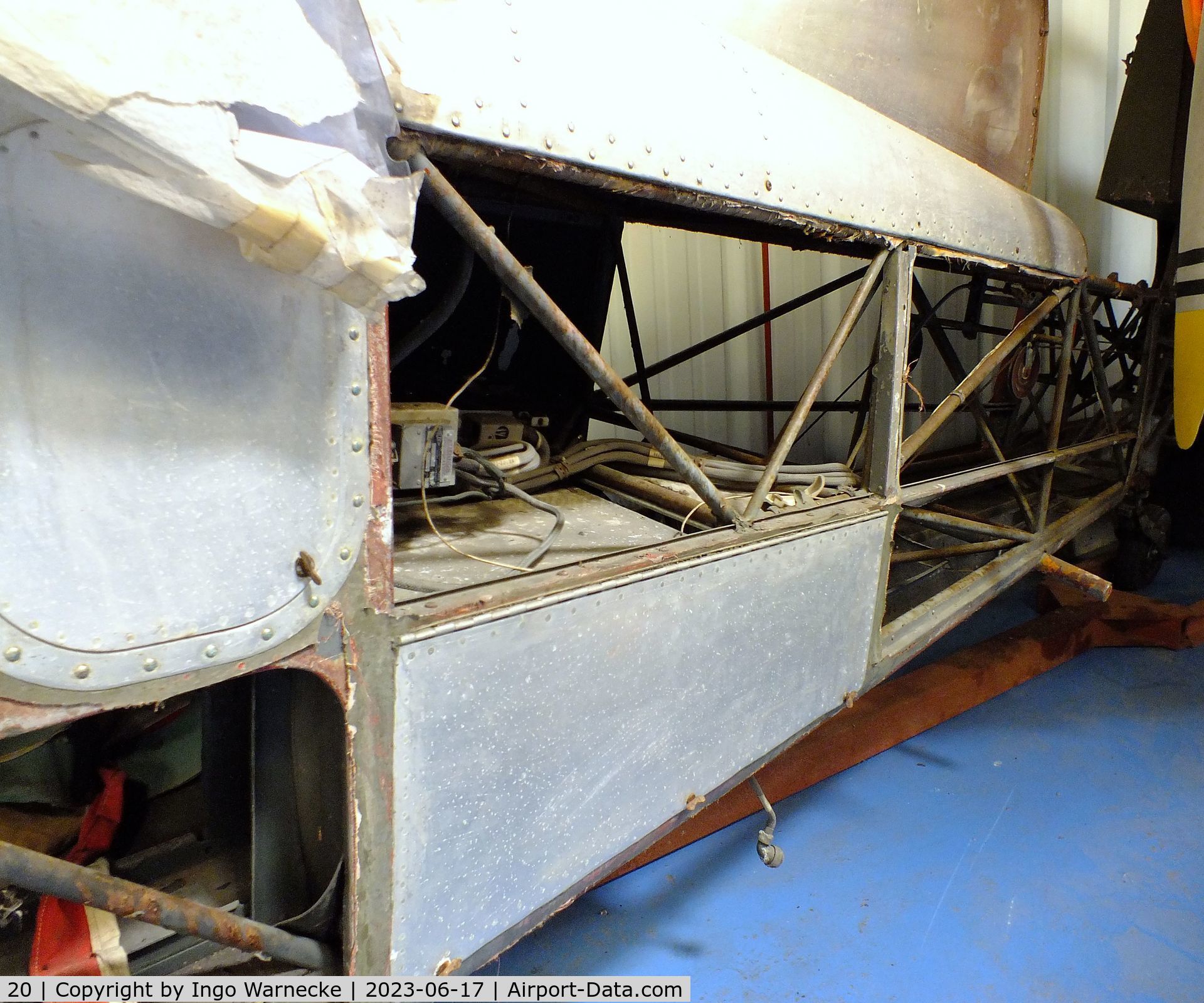 20, Nord 3400 Norbarbe C/N 20, Nord N.3400 Norbarbe (wings dismounted, awaiting restoration) at the Musee de l'Epopee de l'Industrie et de l'Aeronautique, Albert