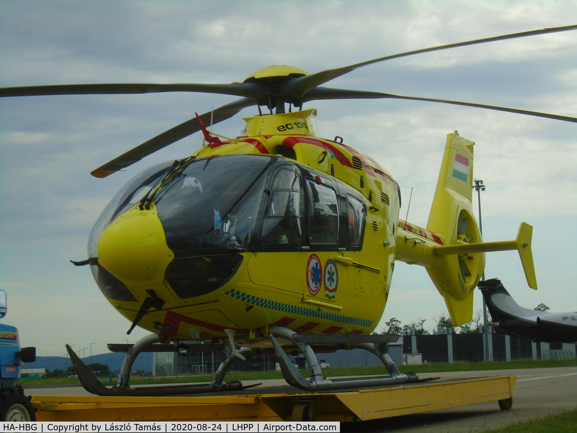 HA-HBG, 2004 Eurocopter EC-135P-2 C/N 0350, Air Ambulance helicopter ready for action...