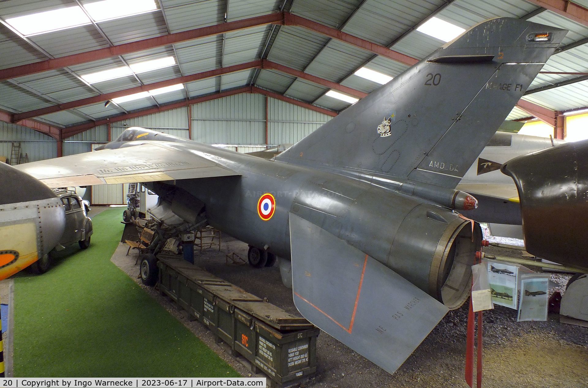 20, Dassault Mirage F.1C C/N 20, Dassault Mirage F.1C at the Musee de l'Epopee de l'Industrie et de l'Aeronautique, Albert