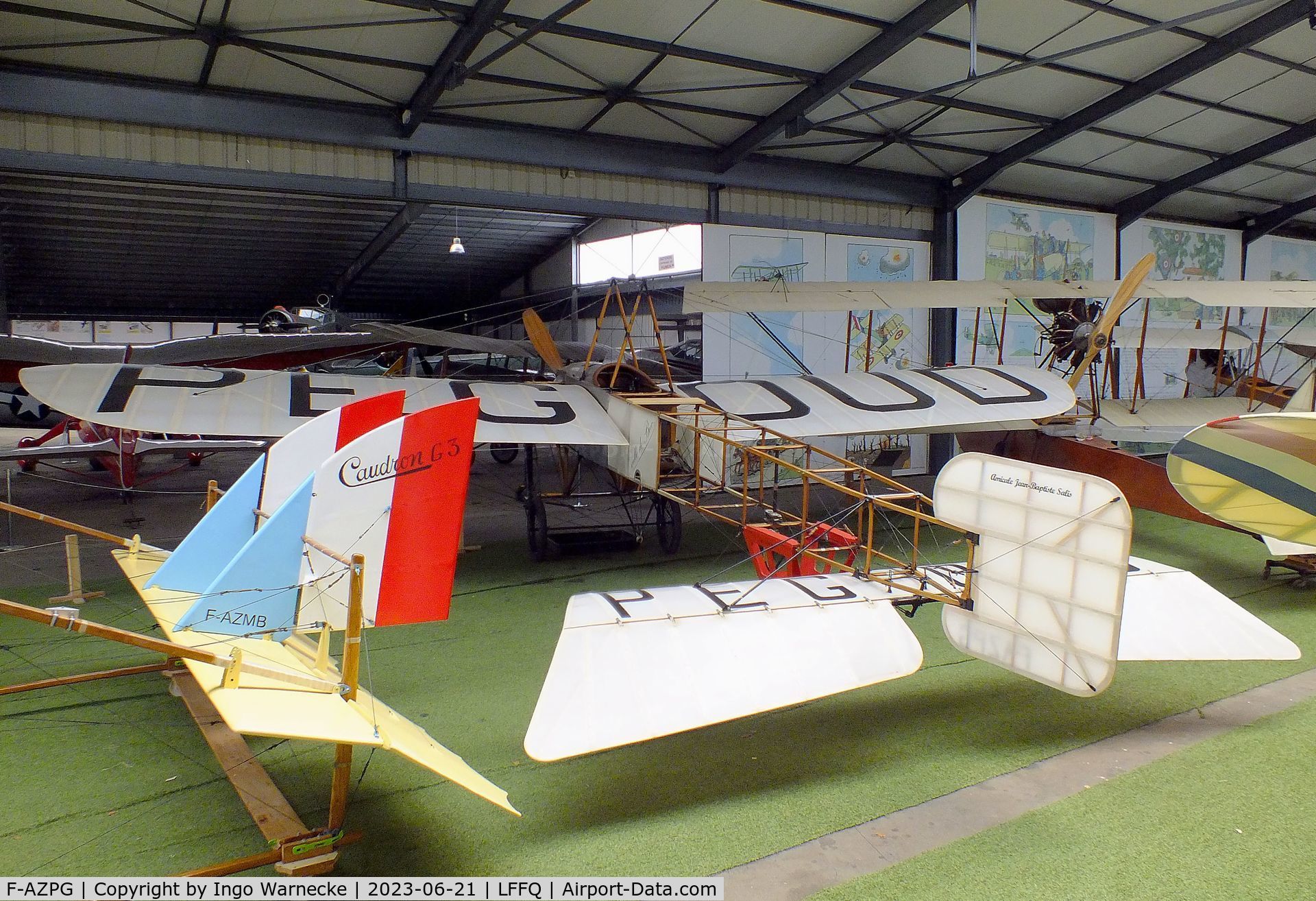 F-AZPG, Bleriot XI-2 Replica C/N SA-29, Bleriot XI-2 replica at the Musee Volant Salis/Aero Vintage Academy, Cerny