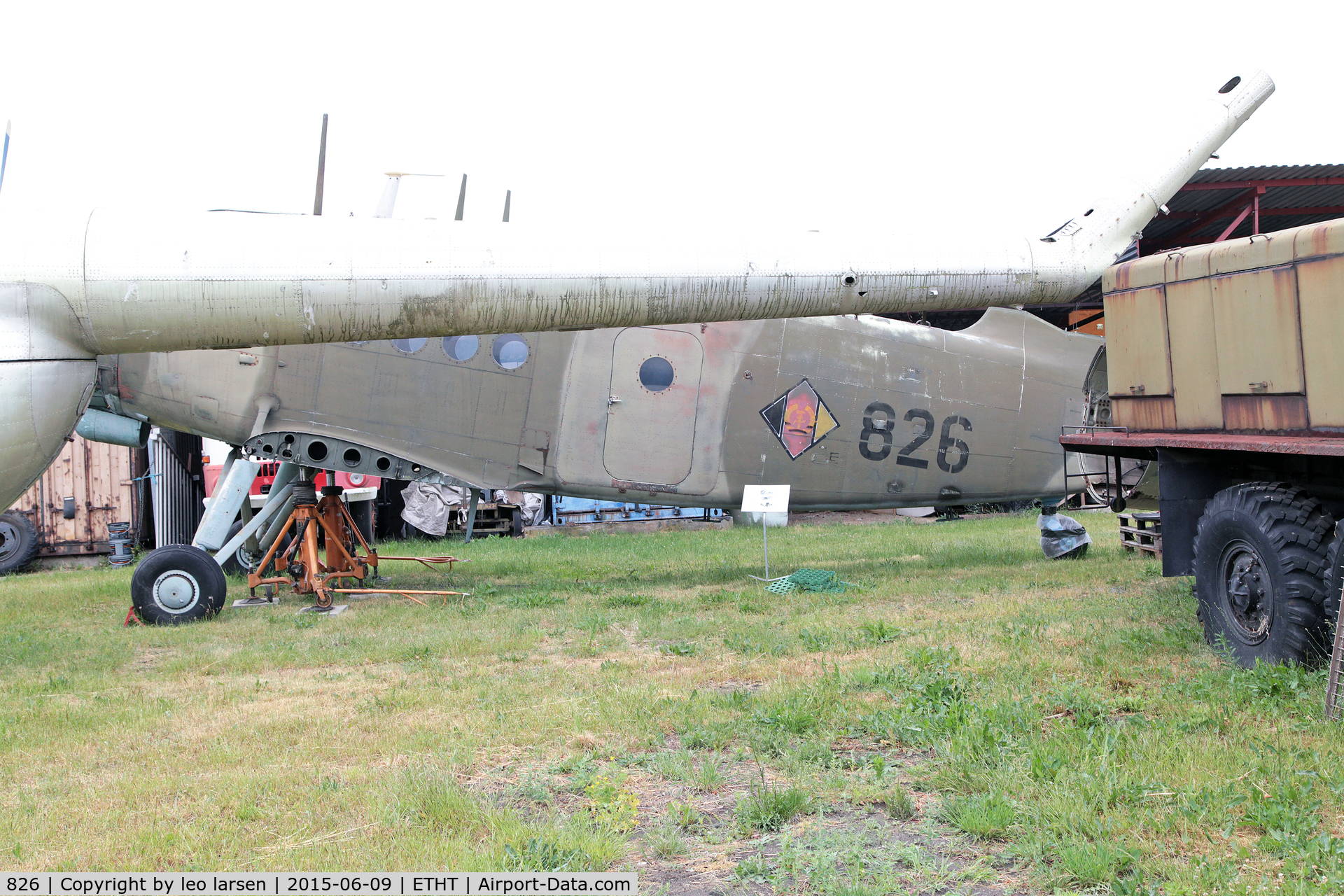826, Antonov An-2T C/N 17947306, Cottbus Air Museum 9.6.2015