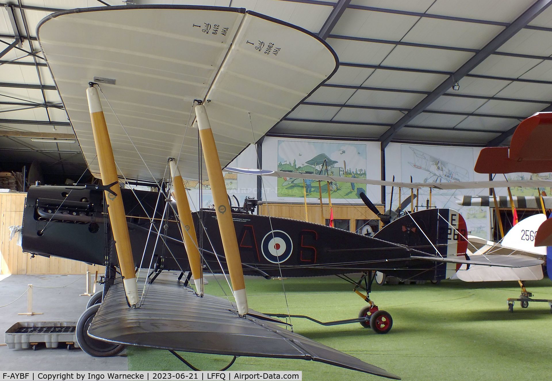 F-AYBF, Bristol F.2B Fighter C/N C794, Bristol F.2B Fighter (minus prop) at the Musee Volant Salis/Aero Vintage Academy, Cerny
