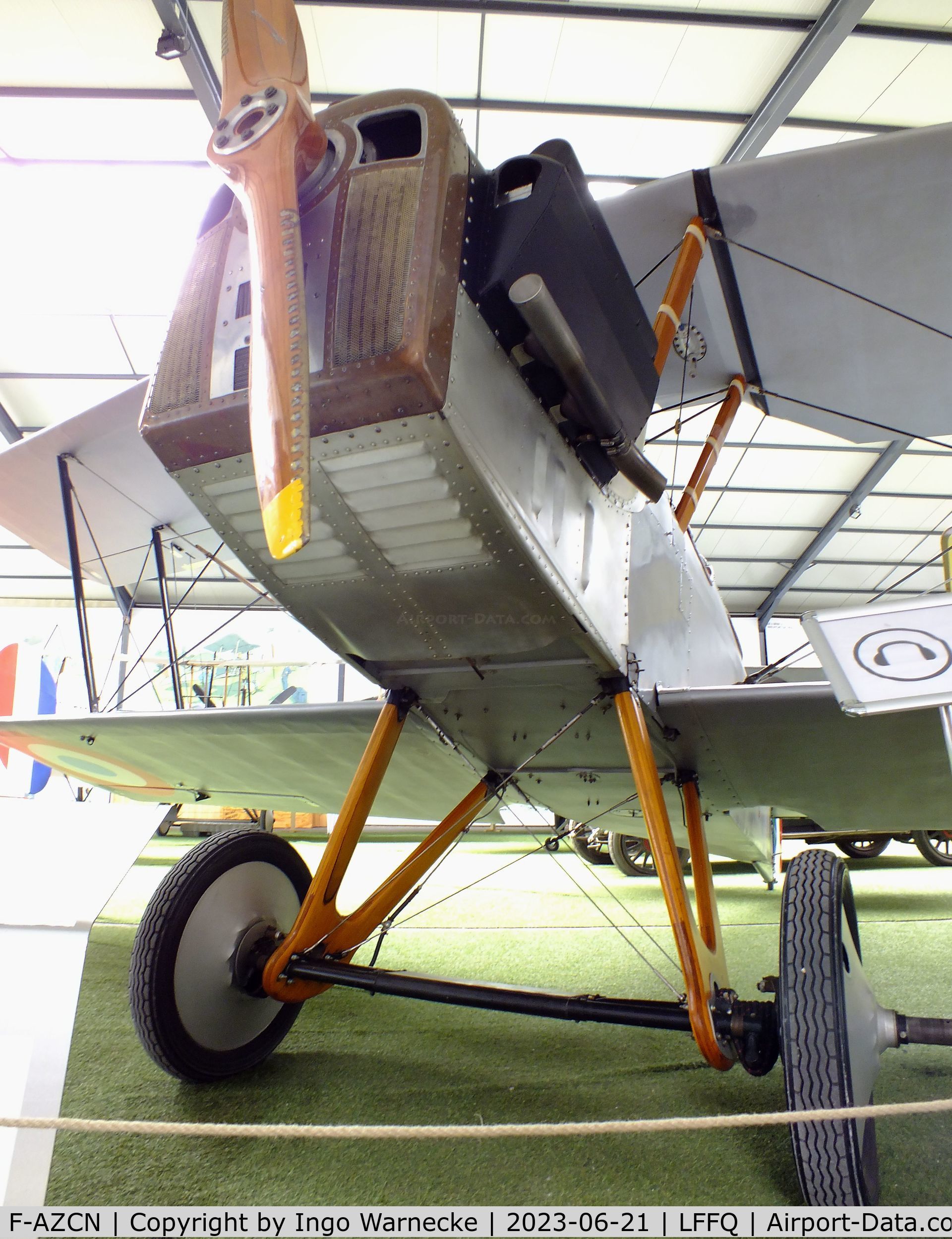 F-AZCN, Royal Aircraft Factory SE-5A Replica C/N 02, Amicale Jean Salis R.A.F. S.E.5 two-seater look-alike (converted from a Stampe SV-4) at the Musee Volant Salis/Aero Vintage Academy, Cerny