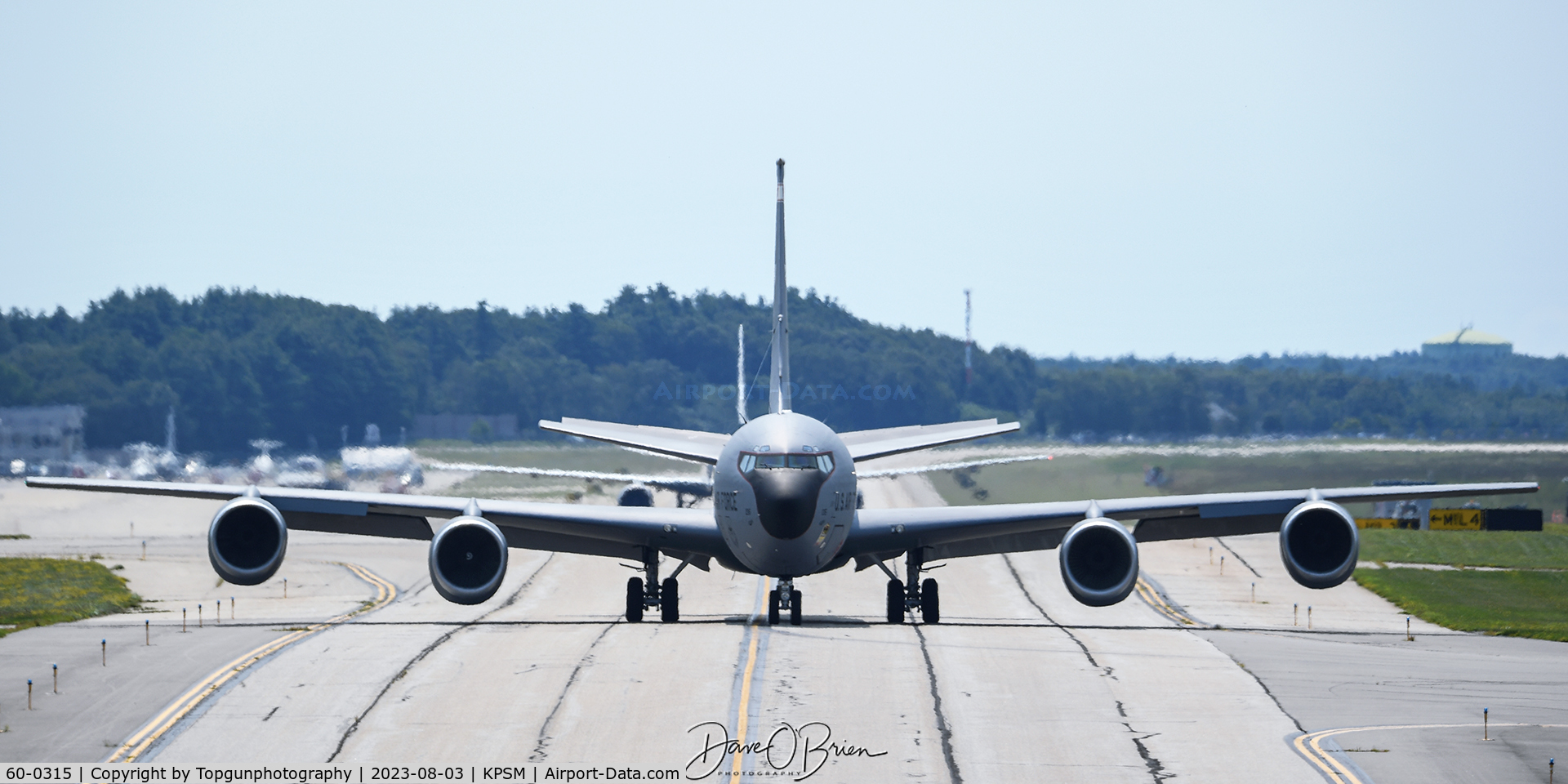 60-0315, 1960 Boeing KC-135R Stratotanker C/N 18090, EPIC31 taxiing to RW16