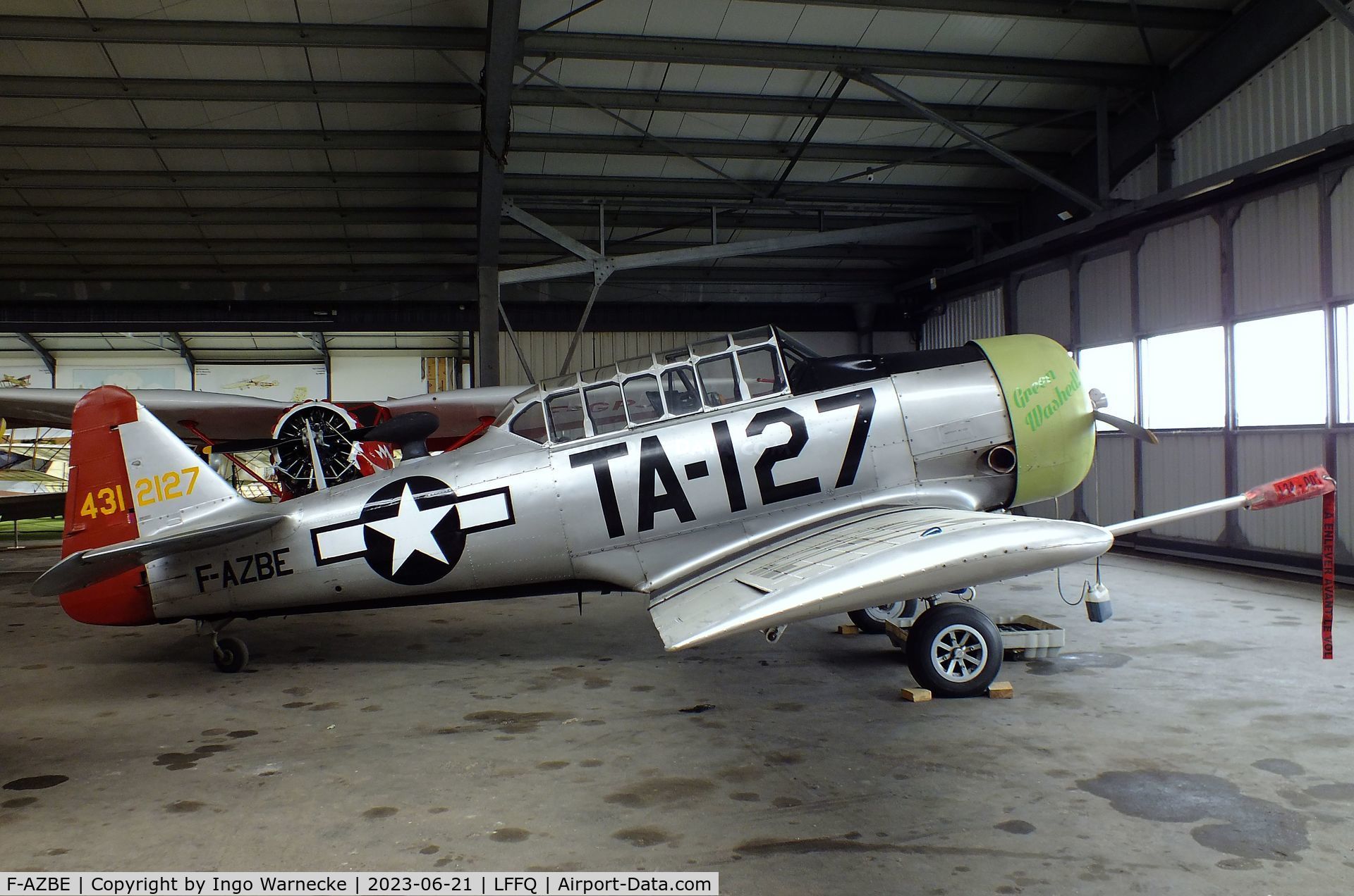F-AZBE, North American AT-6C Harvard IIA C/N 88-12127, North American AT-6C Harvard IIA at the Musee Volant Salis/Aero Vintage Academy, Cerny