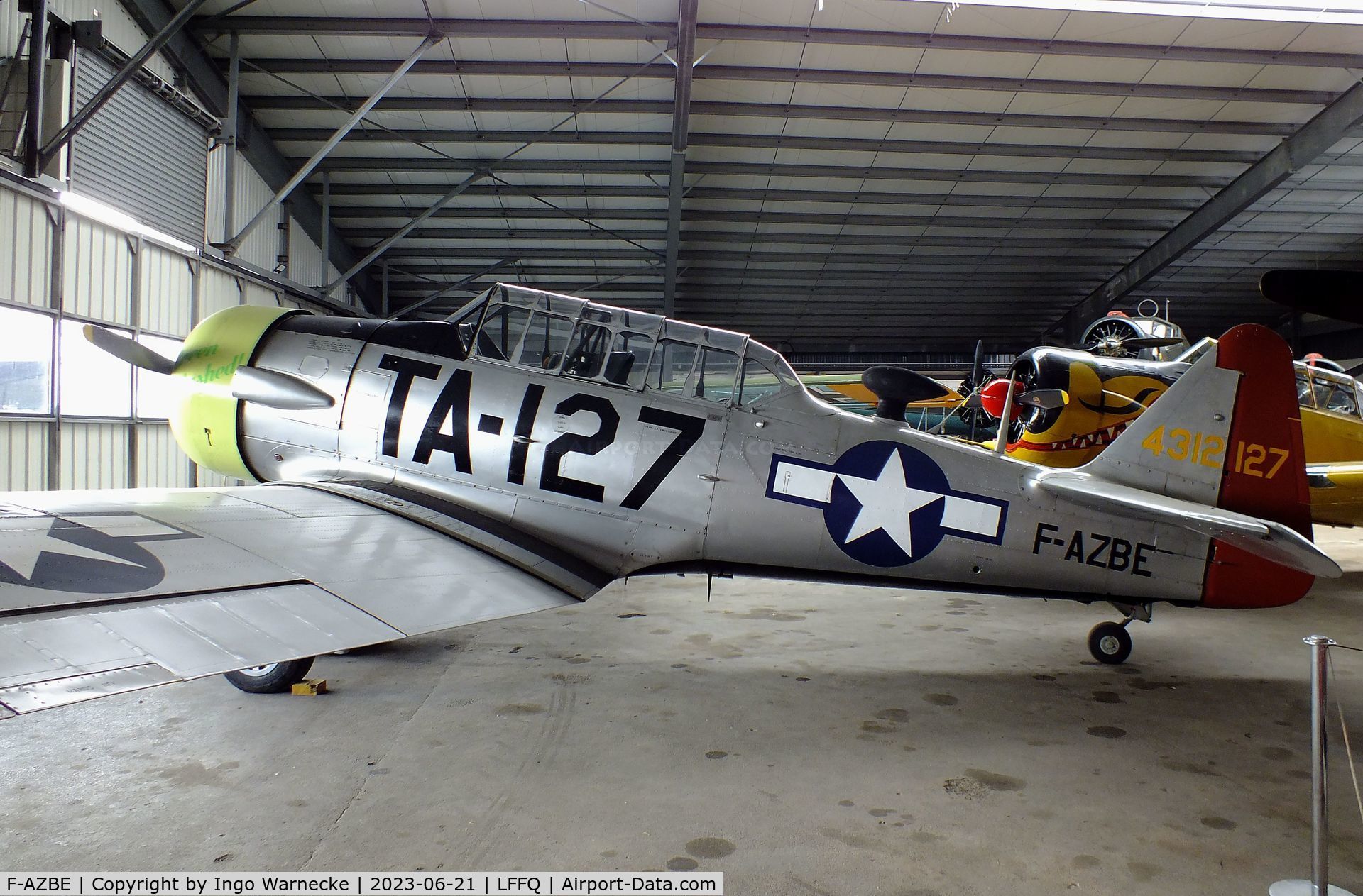 F-AZBE, North American AT-6C Harvard IIA C/N 88-12127, North American AT-6C Harvard IIA at the Musee Volant Salis/Aero Vintage Academy, Cerny