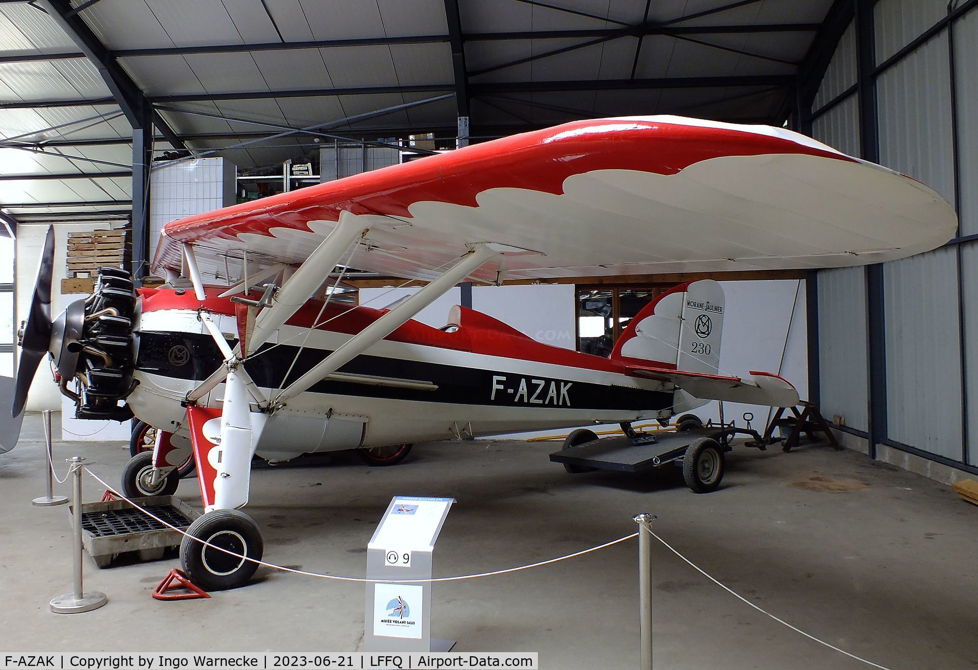 F-AZAK, Morane-Saulnier MS-230 C/N 403, Morane-Saulnier MS.230 at the Musee Volant Salis/Aero Vintage Academy, Cerny