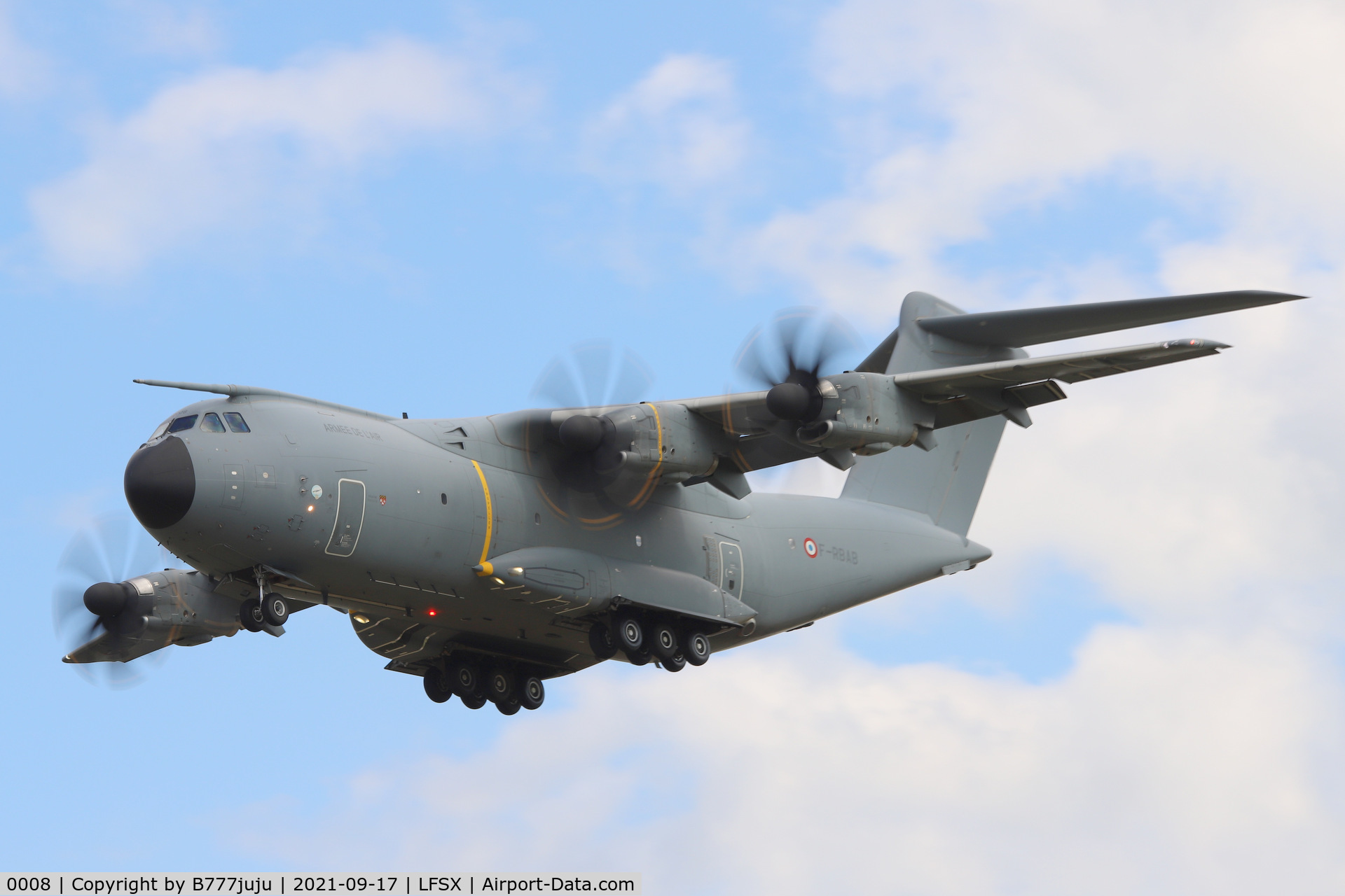 0008, Airbus A400M Atlas C/N 008, during Luxeuil Air Show 2021