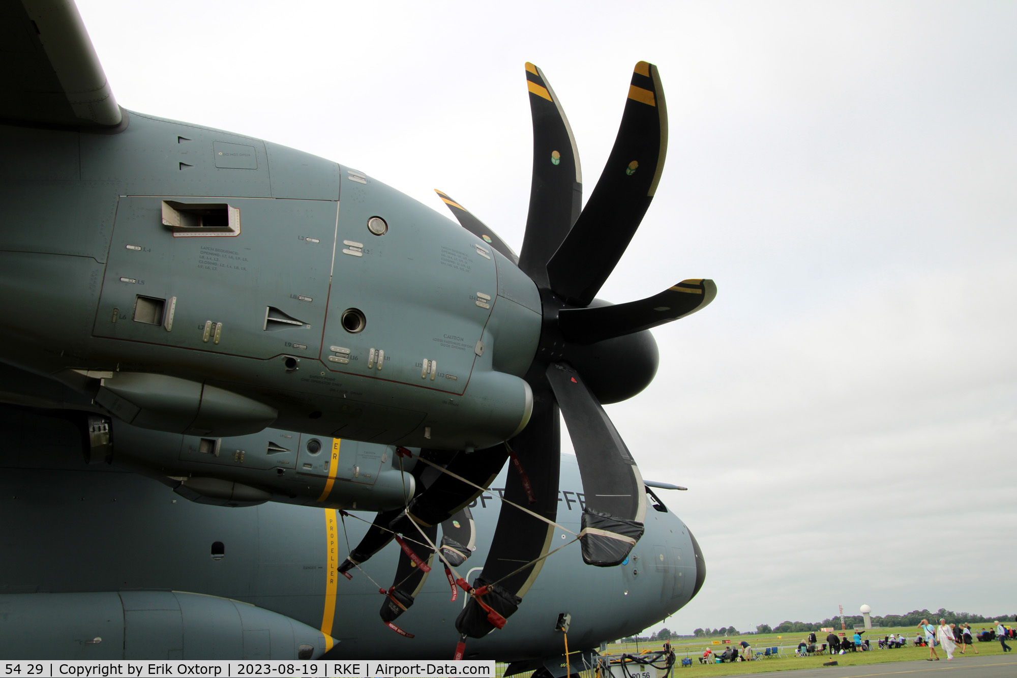 54 29, 2019 Airbus A400M-180 Atlas C/N 090, 54 29 at the Roskilde Airshow